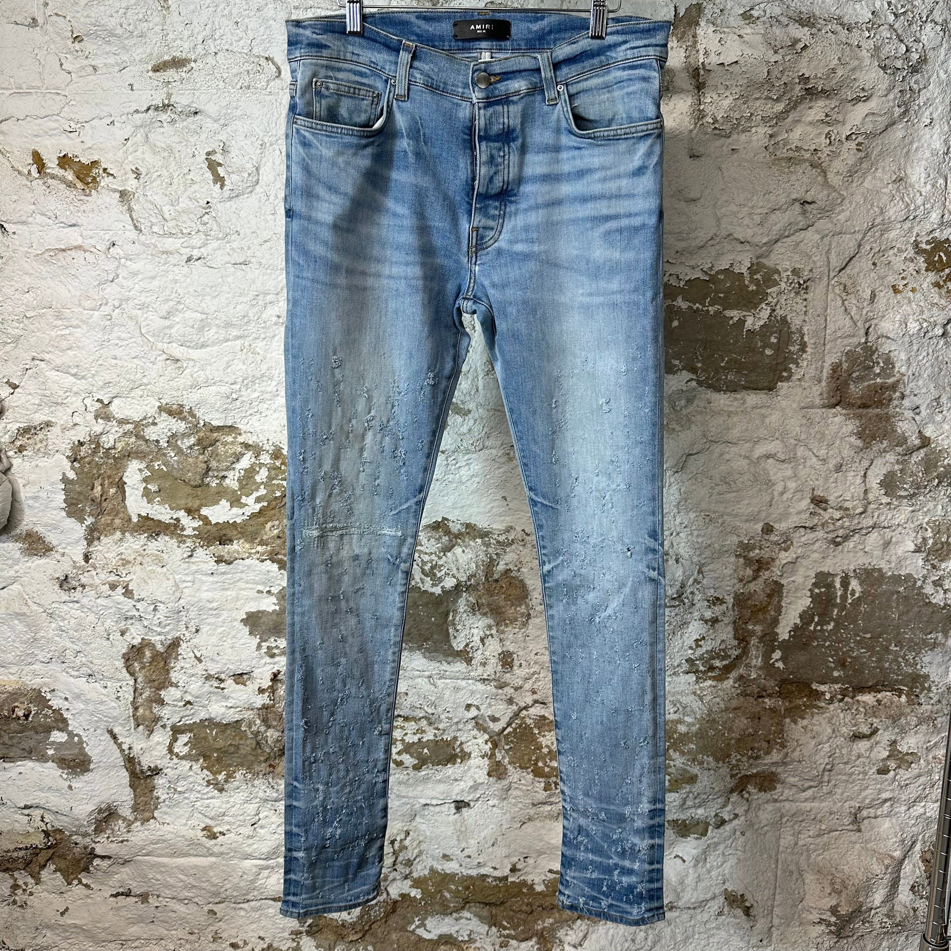 Amiri Amiri Plain Blue Shotgun Denim Jeans Sz 32 Size US 32 / EU 48 - 1 Thumbnail