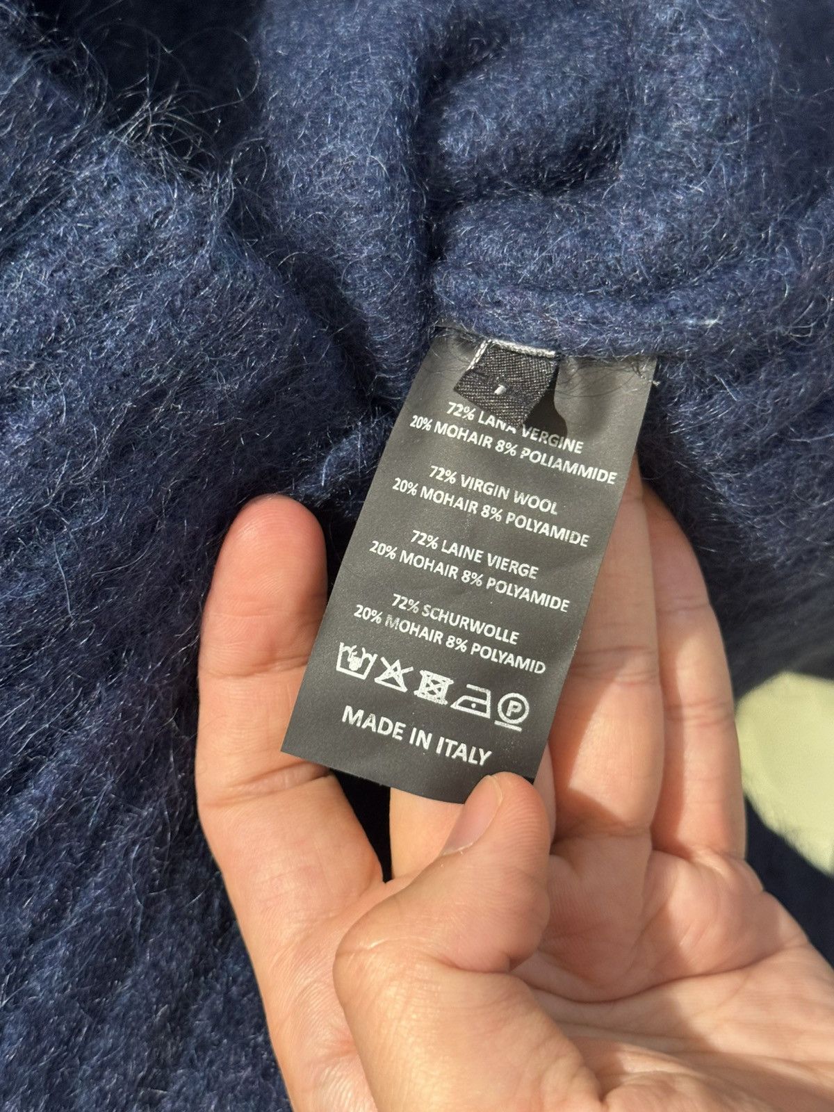 Raf Simons RAF SIMONS FW2021 Megasized Mohair Sweater Showpiece Size US XXL / EU 58 / 5 - 4 Thumbnail