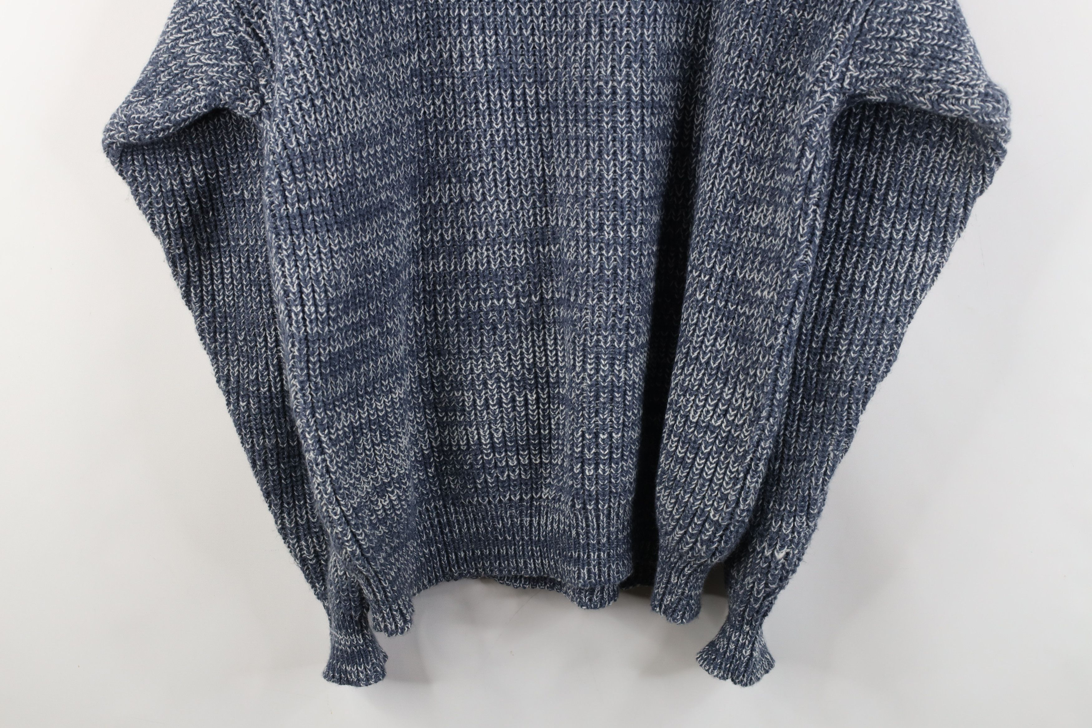 Vintage Vintage 90s Streetwear Chunky Ribbed Knit Crewneck Sweater Size US L / EU 52-54 / 3 - 9 Thumbnail