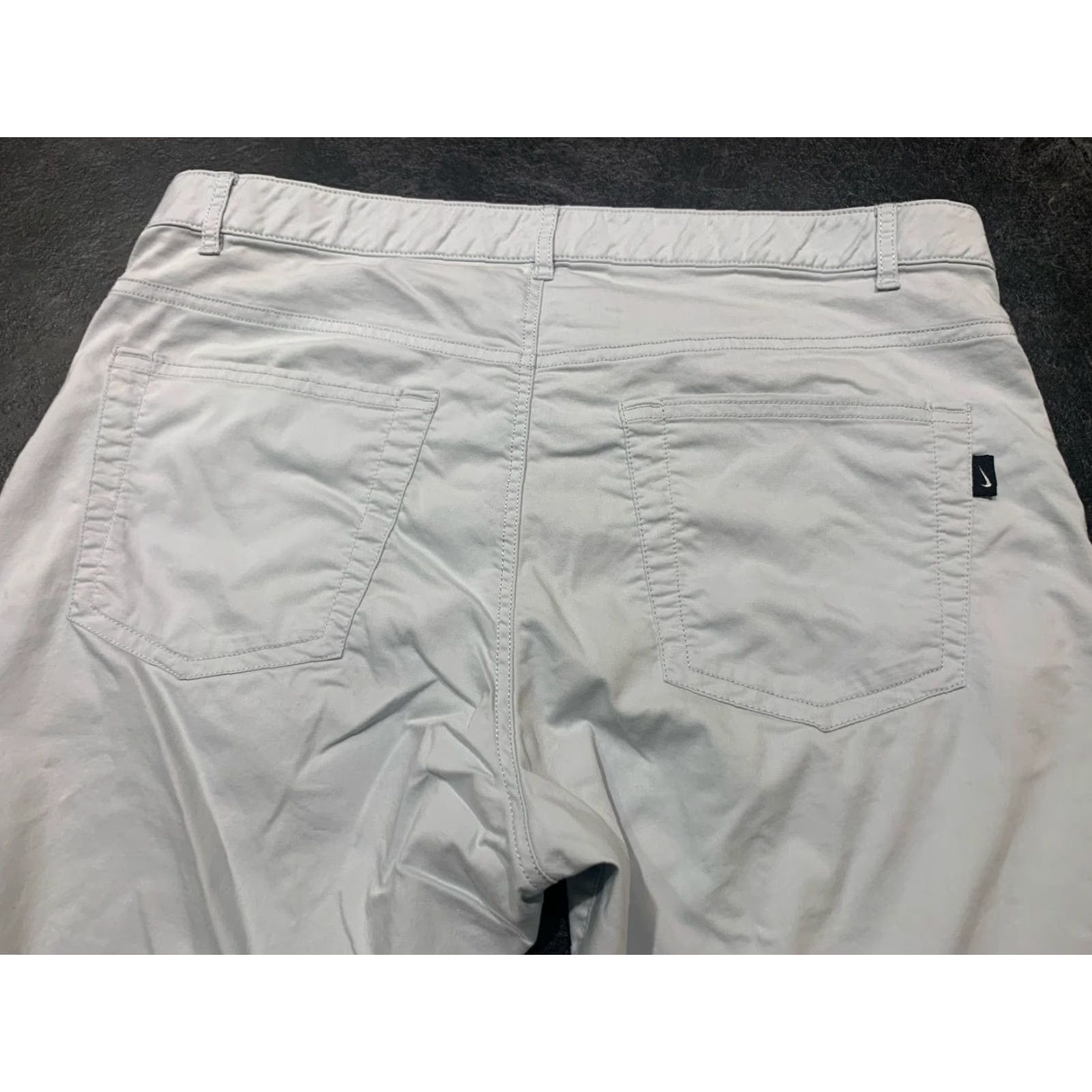 Nike NIKE Pants Mens 38x31 Gray Chino Dri-FIT Flat Front Regular Fit Size US 38 / EU 54 - 3 Thumbnail