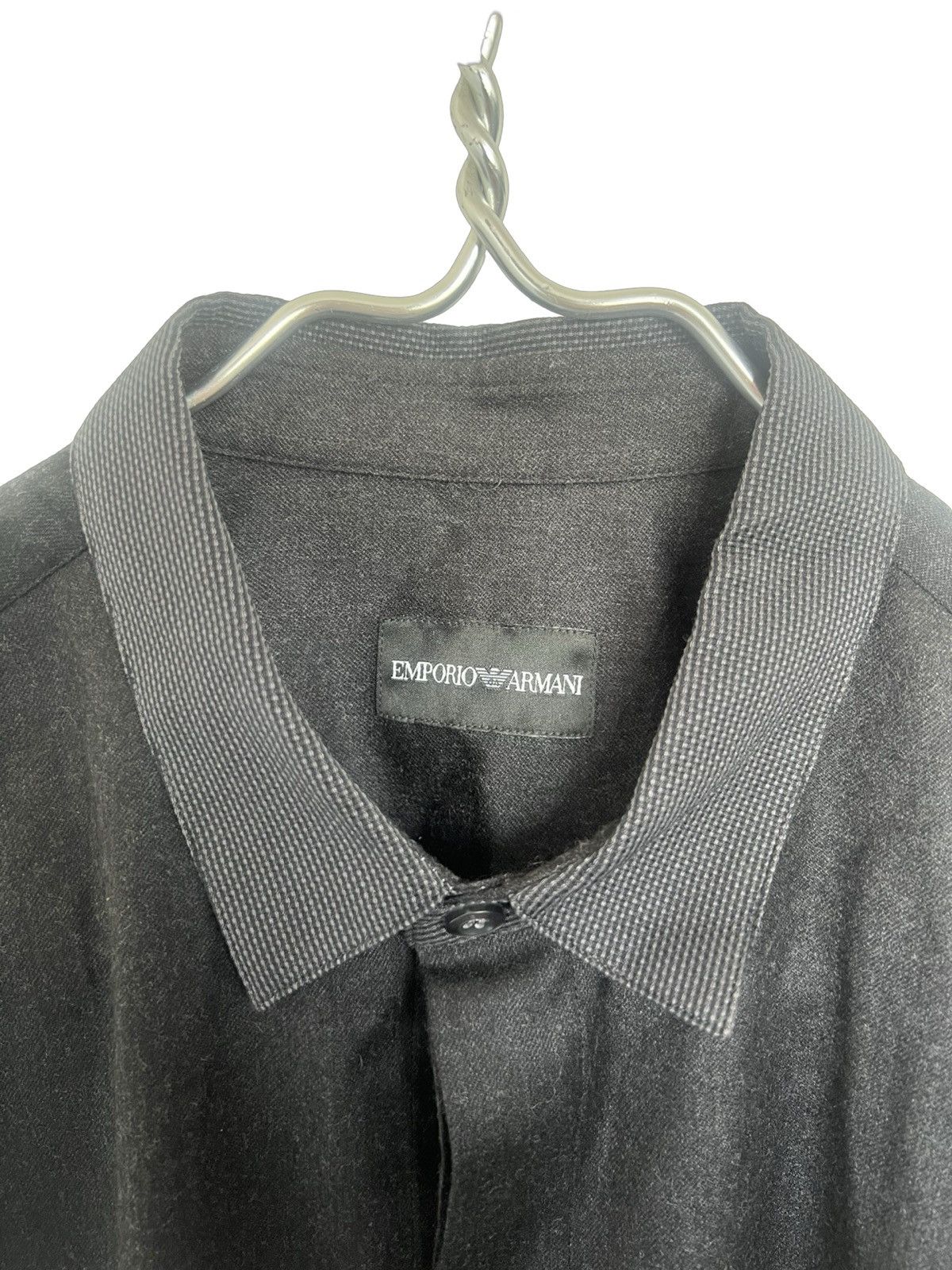 Emporio Armani Emporio Armani Black Button Down Shirt Size US M / EU 48-50 / 2 - 3 Thumbnail