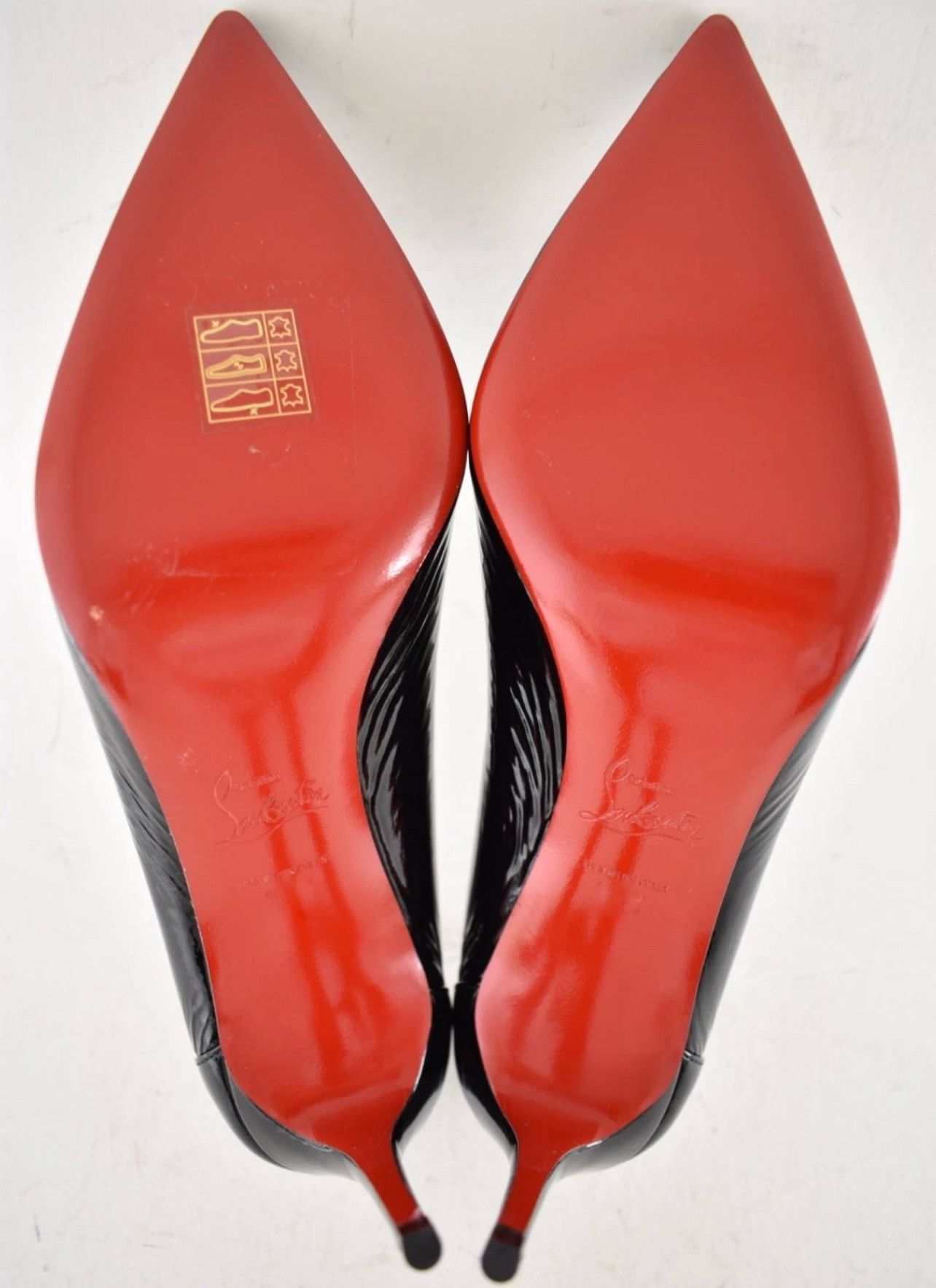 Christian Louboutin Sporty Kate 85 Black Patent Vog Classic Pointed Heel Pump 39 Size US 9 / IT 39 - 13 Thumbnail