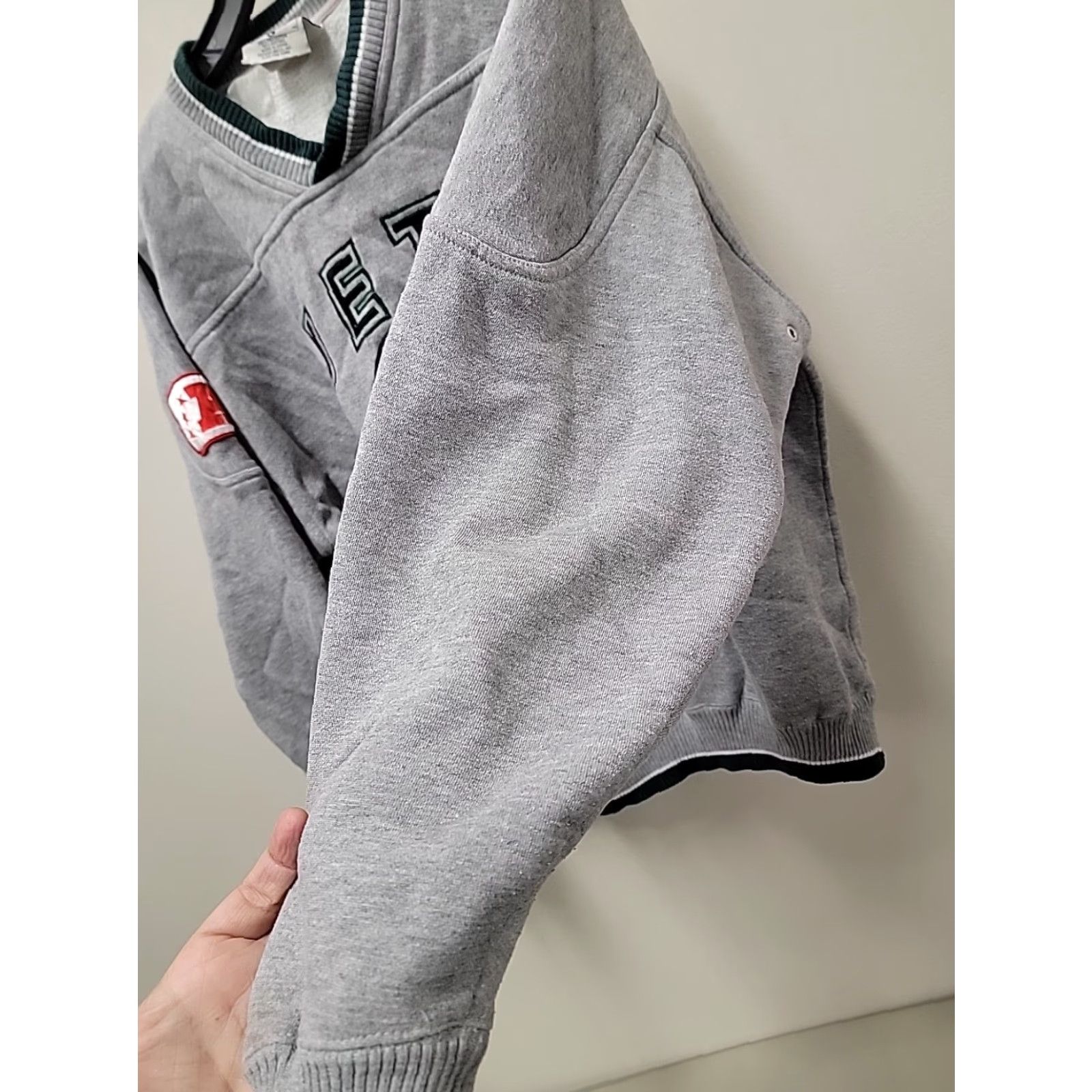 Lee VINTAGE Lee Sport Sweatshirt Embroidered NY Jets NFL Men L Gray Size US L / EU 52-54 / 3 - 5 Thumbnail