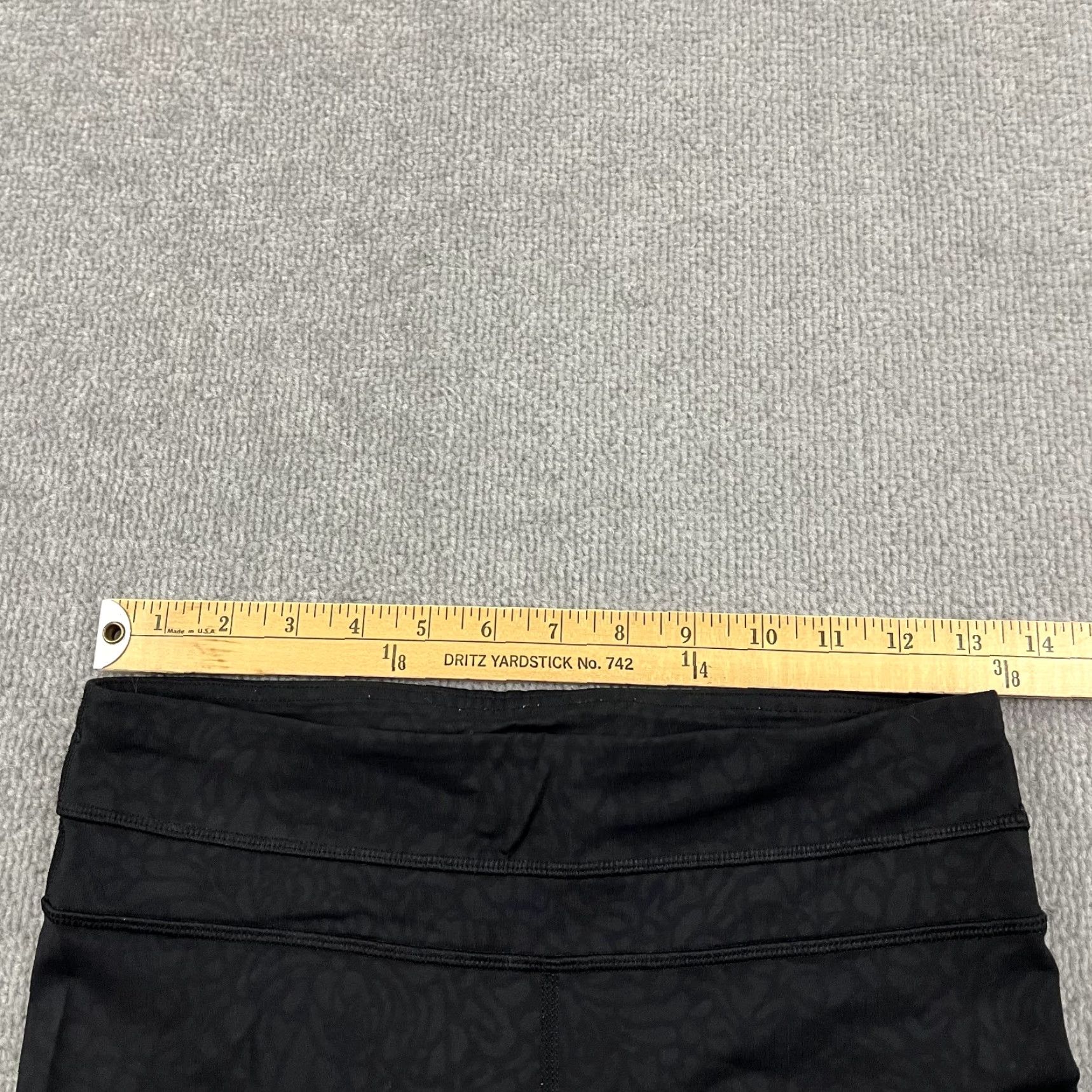 Lululemon Lululemon Leggings Womens Size 6 x 21" Black Floral Active Fitness Workout Yoga Cropped Skinny - Womens Size 28" / US 6 / IT 42 - 5 Thumbnail