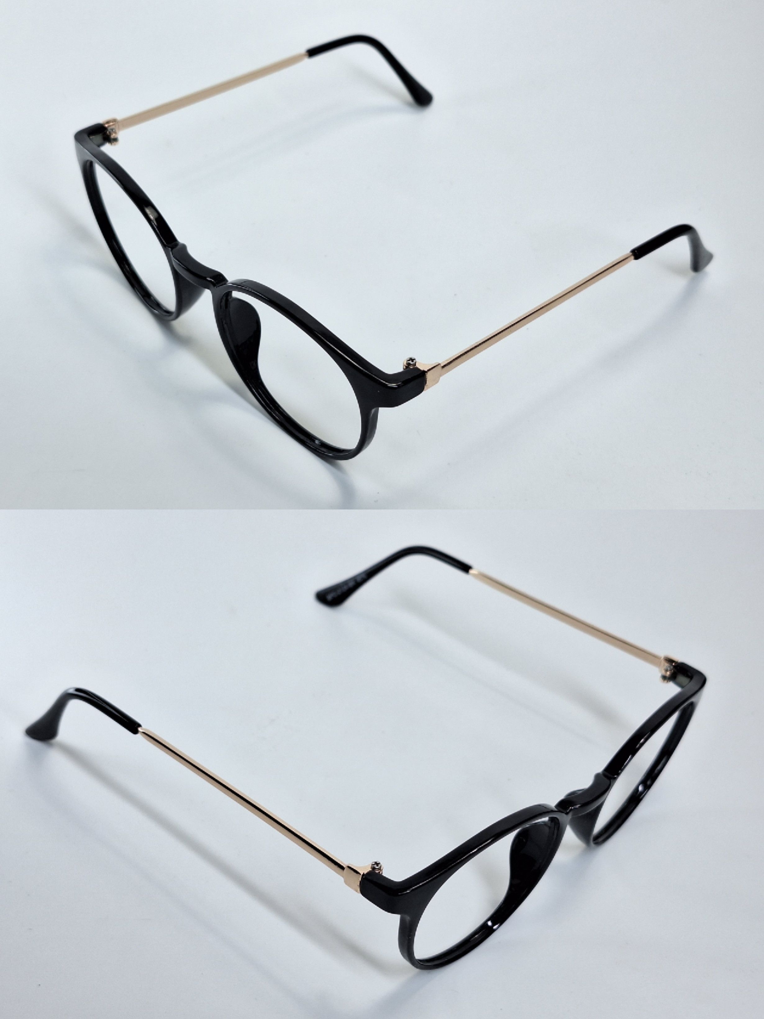 Other 3COINS BPC-2124 Japan Black Gold Boston Eyeglass Frame Size ONE SIZE - 7 Thumbnail