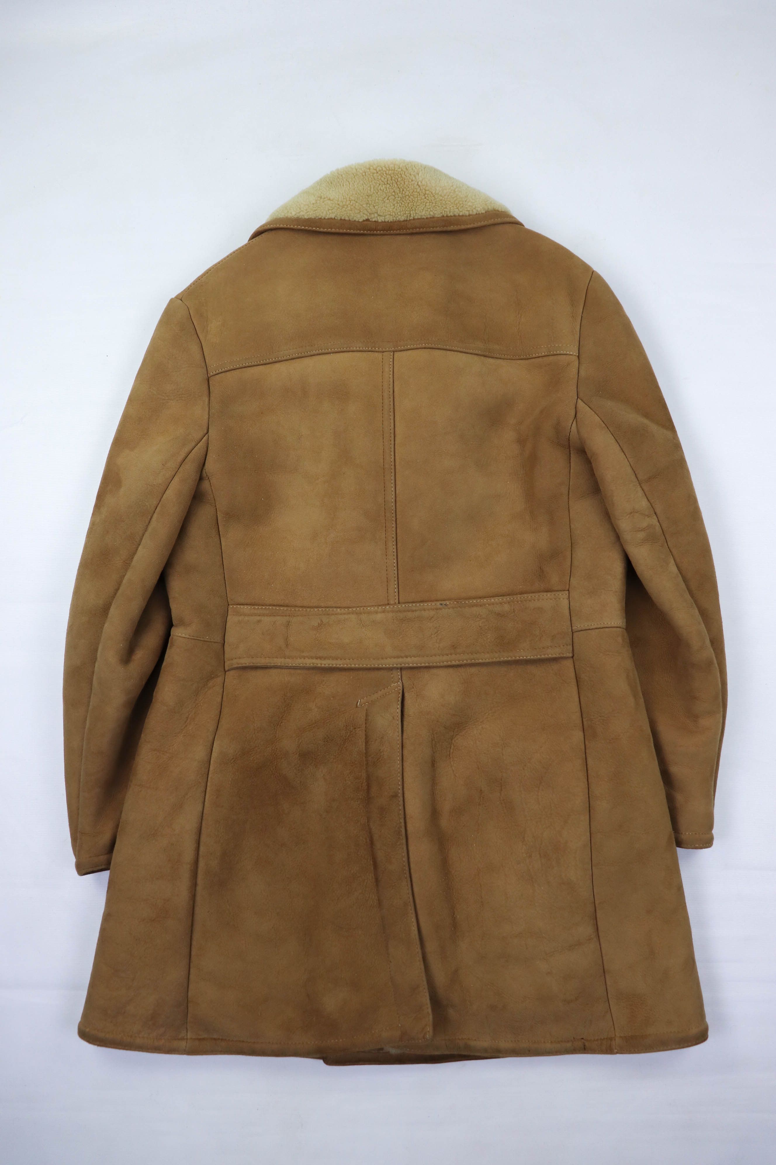Harrods Vintage Californian Spring Lamb England Made Shearling Coat Size US M / EU 48-50 / 2 - 2 Thumbnail