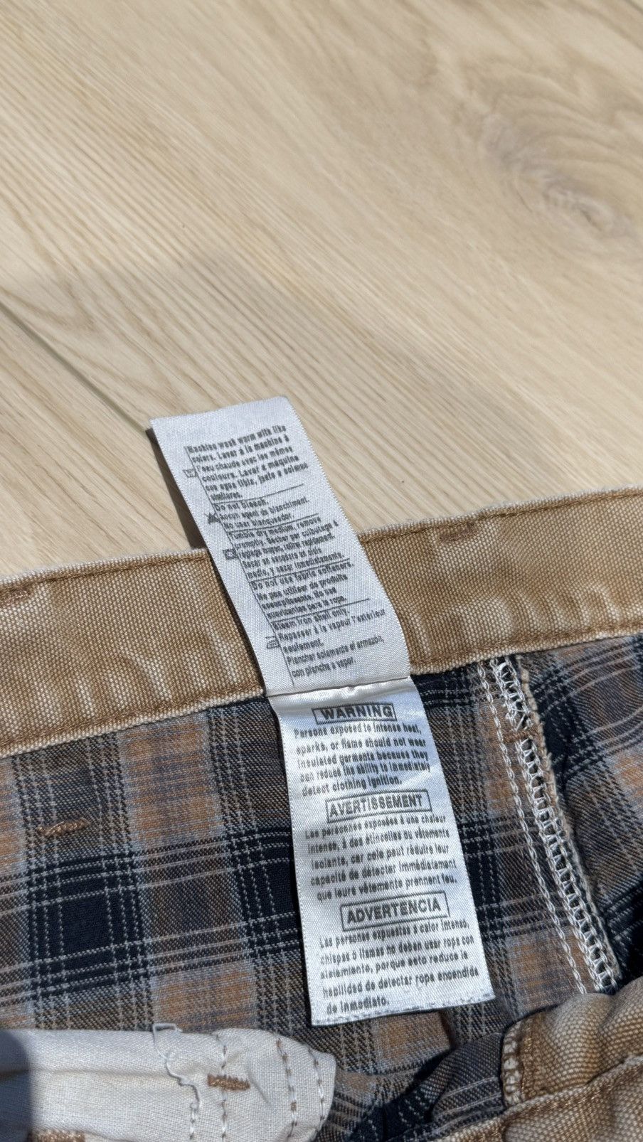 Carhartt Carhartt flannel lined carpenter pants distressed frayed Size US 32 / EU 48 - 8 Thumbnail