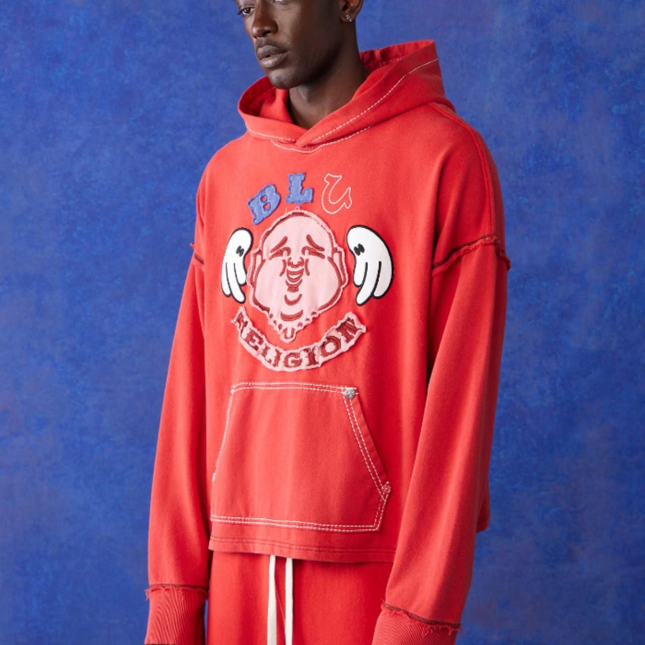 True Religion wntdapparel X BLU RELIGION WIDE CROPPED HOODIE Size US L / EU 52-54 / 3 - 2 Thumbnail