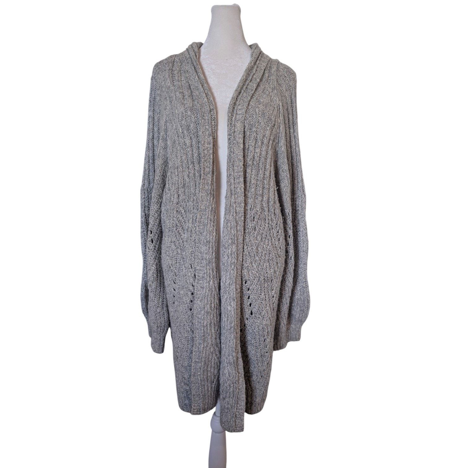 Other Cabi Cathedral Cardigan Knit Grey Long Sweater XL Size XL / US 12-14 / IT 48-50 - 3 Thumbnail
