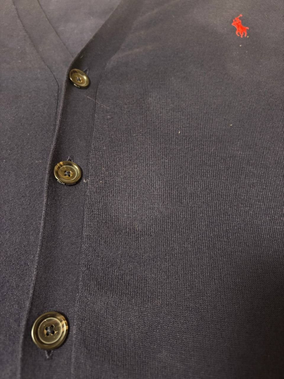 Polo Ralph Lauren Polo Ralph Lauren Pima Cotton Cardigan – Navy – Size L Size US L / EU 52-54 / 3 - 11 Thumbnail