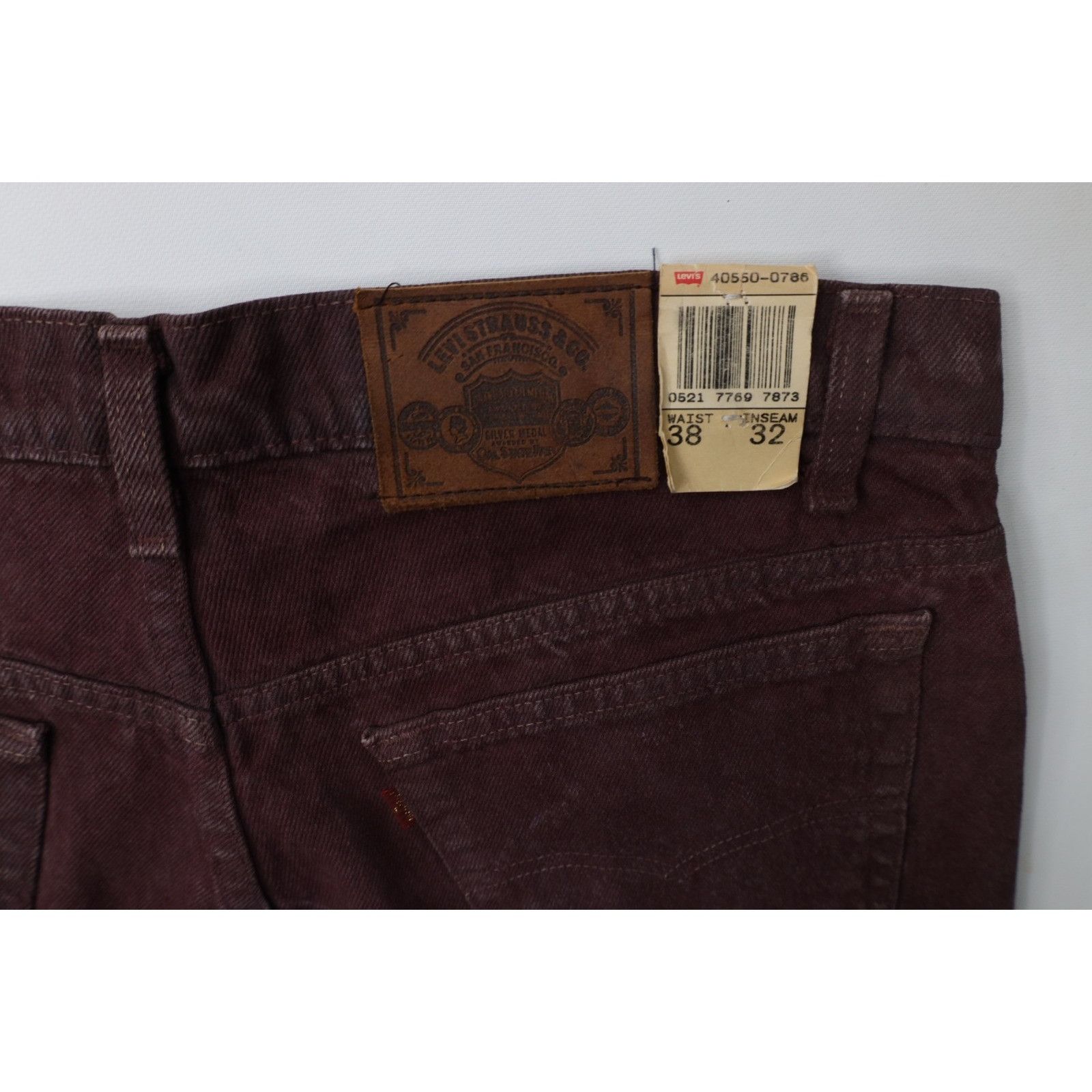 Levi's Deadstock Vintage 80s Levis 550 Relaxed Fit Jeans Size US 38 / EU 54 - 13 Thumbnail