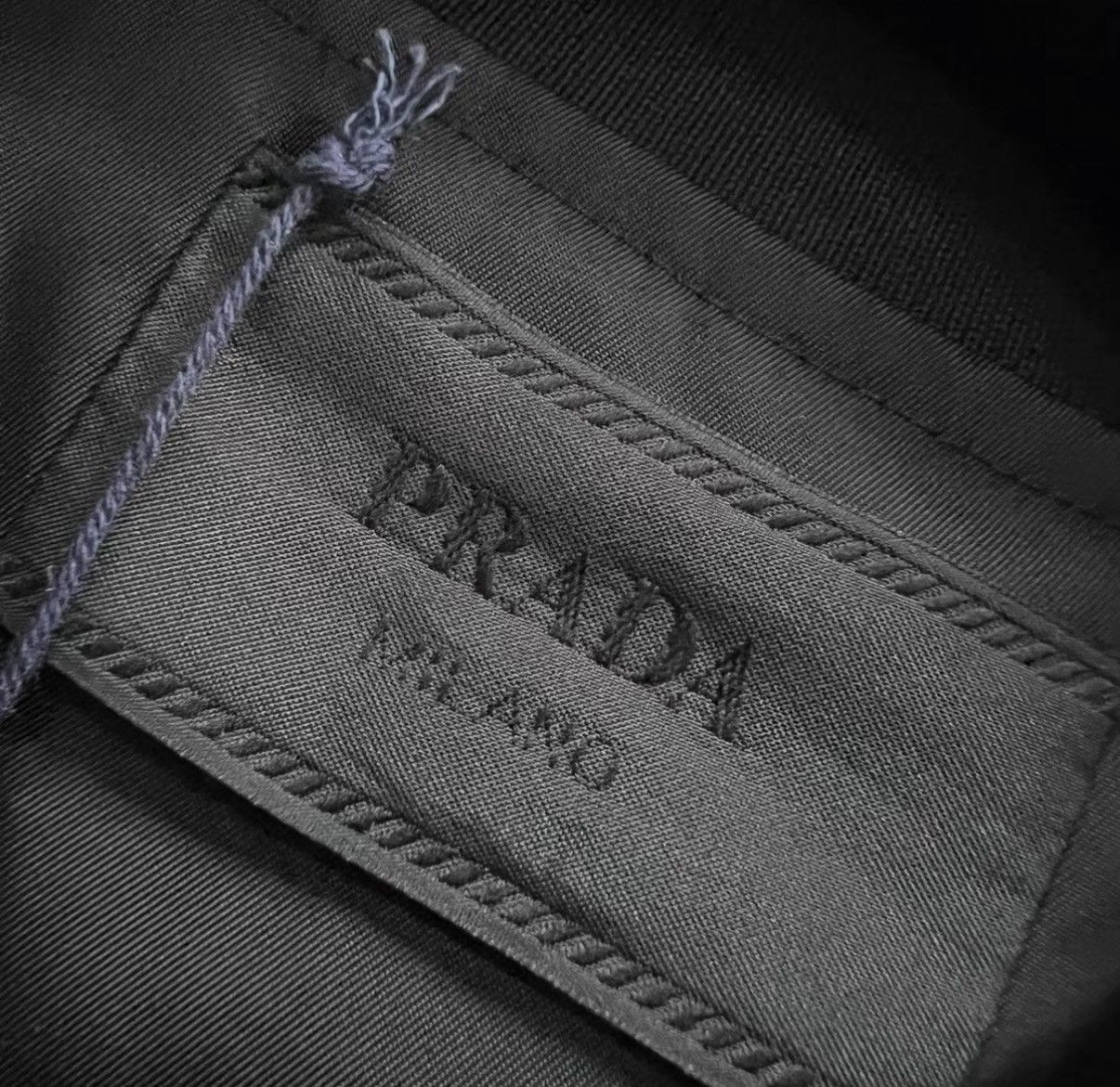 Prada Prada Black Triangle Logo Half-Zip Long Sleeve J41 Size US L / EU 52-54 / 3 - 4 Thumbnail