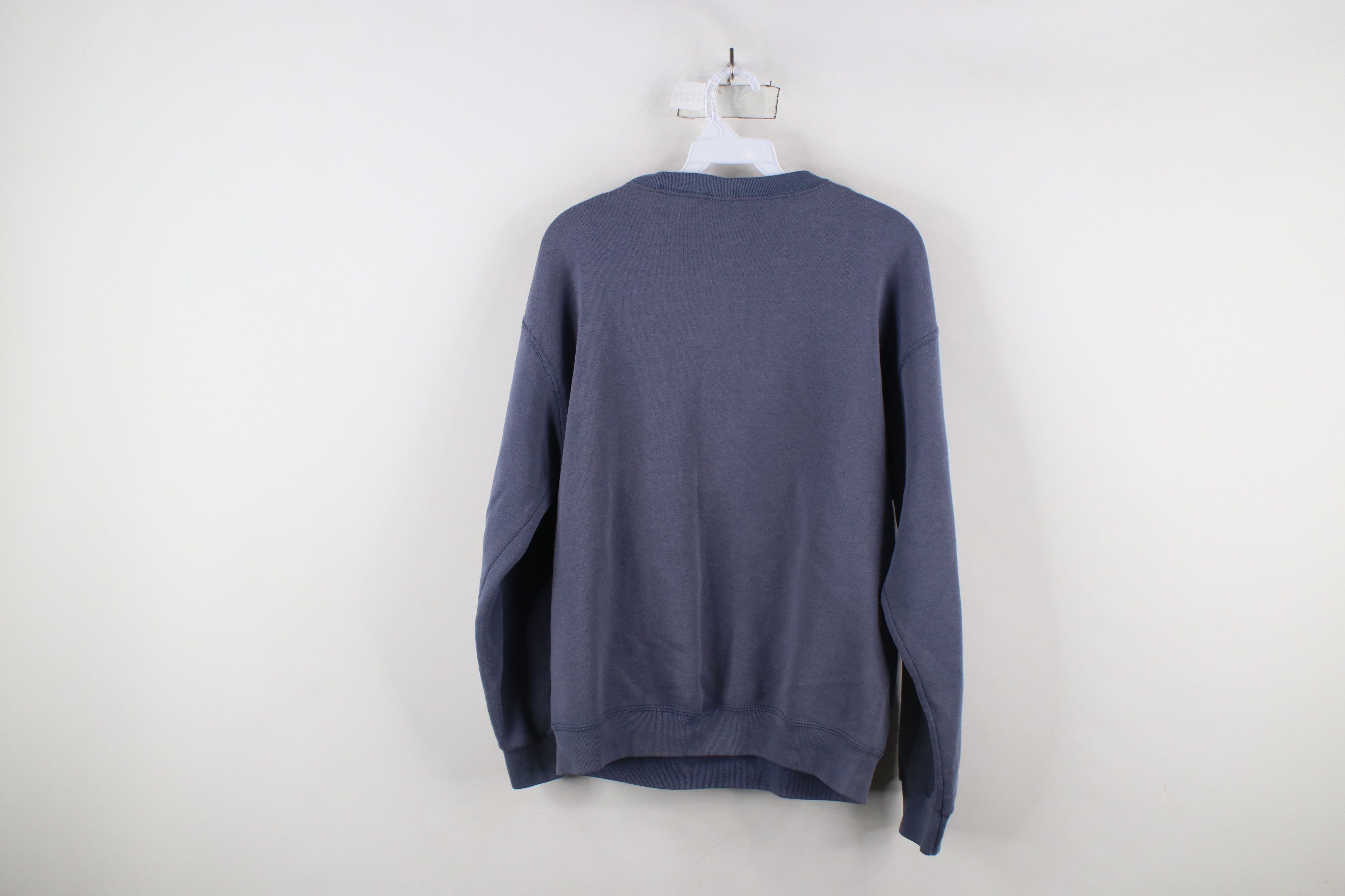 Vintage Vintage 90s Old Navy Spell Out Crewneck Sweatshirt Blue Size M / US 6-8 / IT 42-44 - 9 Thumbnail