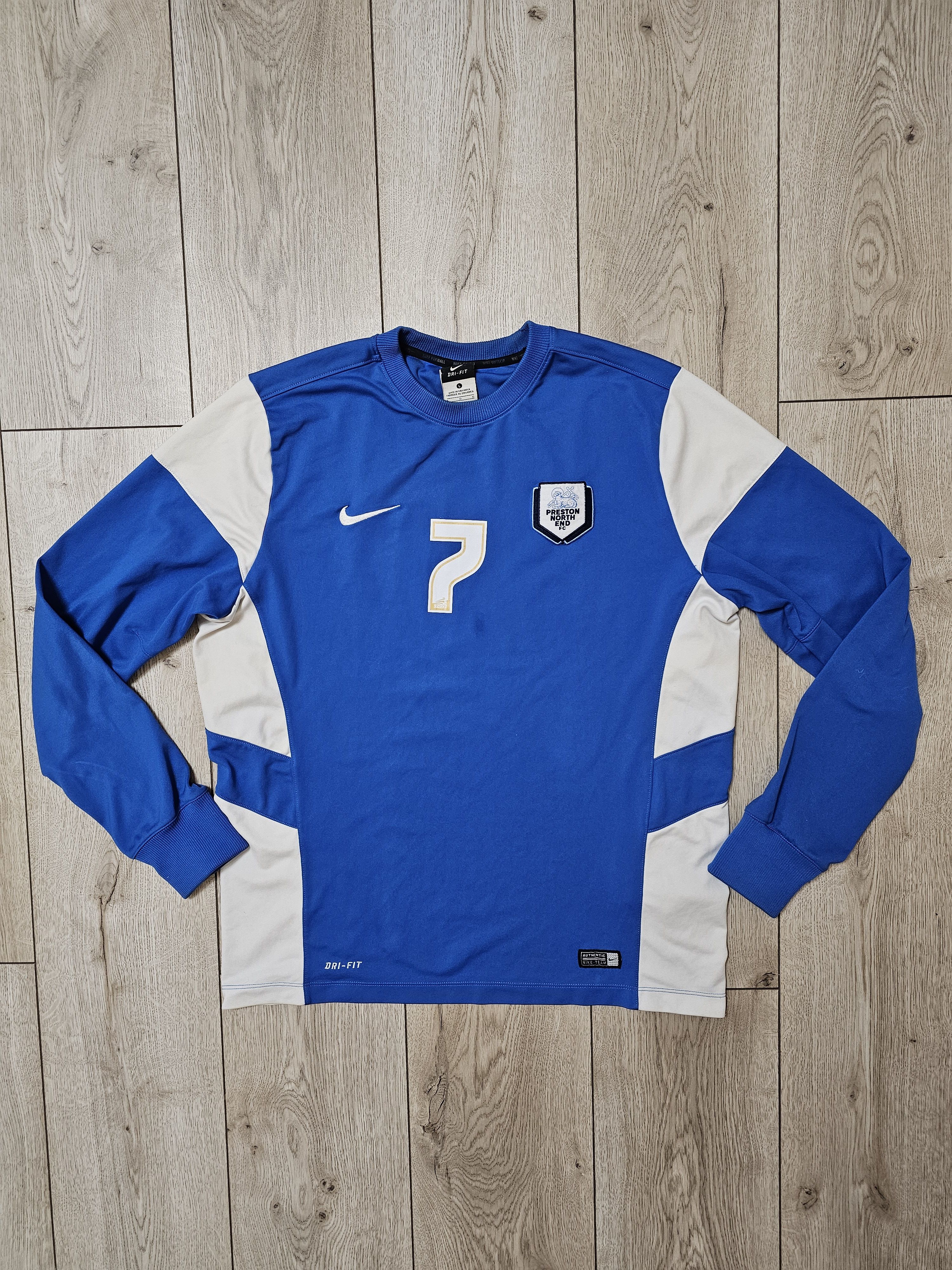 Nike PRESTON NORTH END 2012 FOOTBALL SWEATSHIRT SOCCER SWEATSHIRT Size US L / EU 52-54 / 3 - 1 Thumbnail