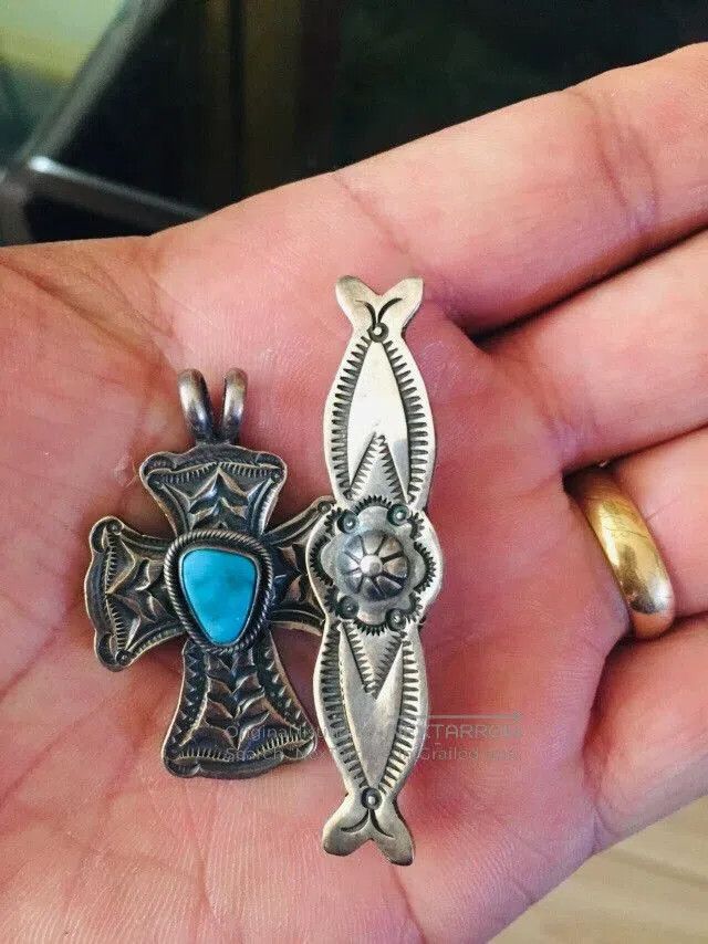 Japanese Brand Navajo Gary Reeves Cross Pendant. Size ONE SIZE - 6 Thumbnail