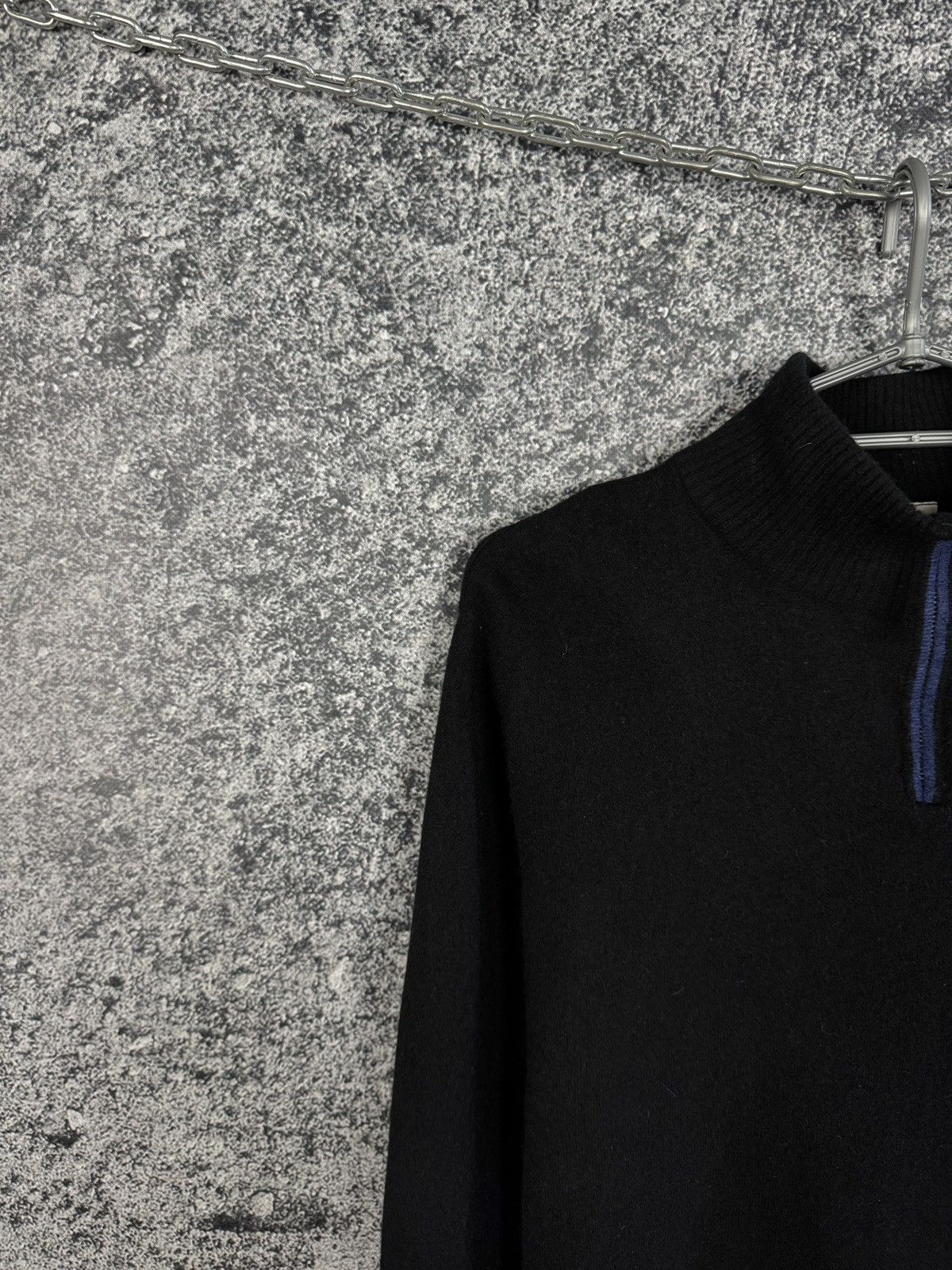 Lacoste Men’s Lacoste Wool Sweater 1/4 Zip Pullover Black Size 6 Size US XL / EU 56 / 4 - 3 Thumbnail