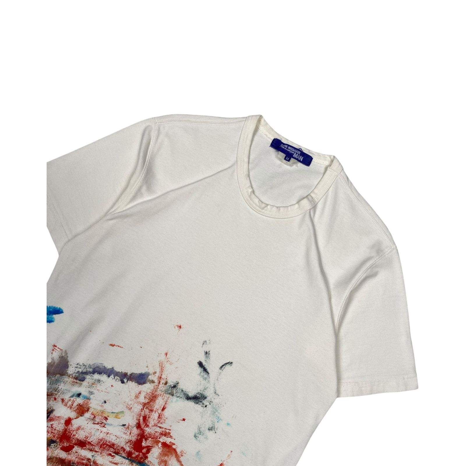 Junya Watanabe Junya Watanabe White Paint Splatter Tee Size US M / EU 48-50 / 2 - 3 Thumbnail