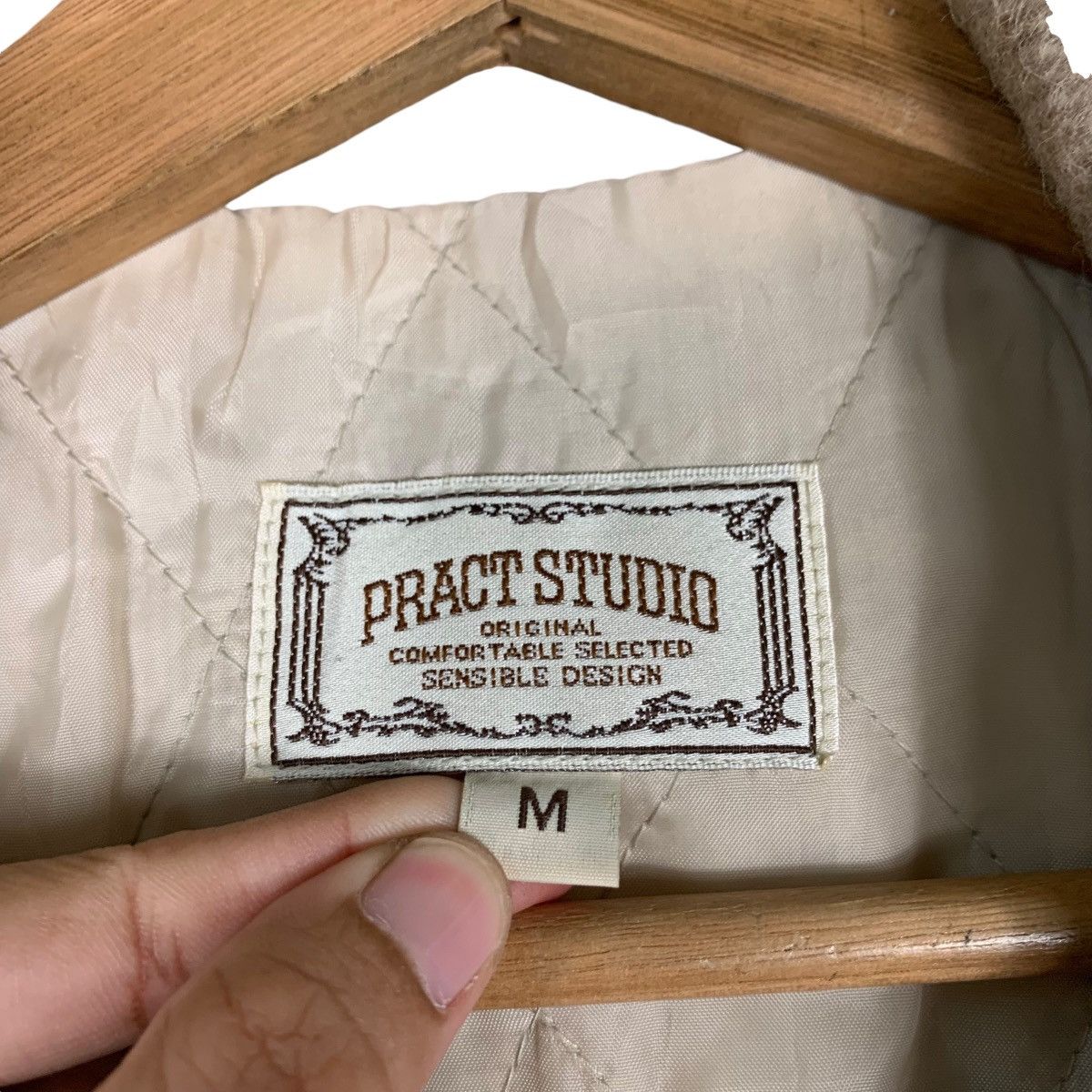 Flannel PRACT STUDIO Wool Rayon Flannel Jacket #1308-C59 Size US M / EU 48-50 / 2 - 15 Thumbnail