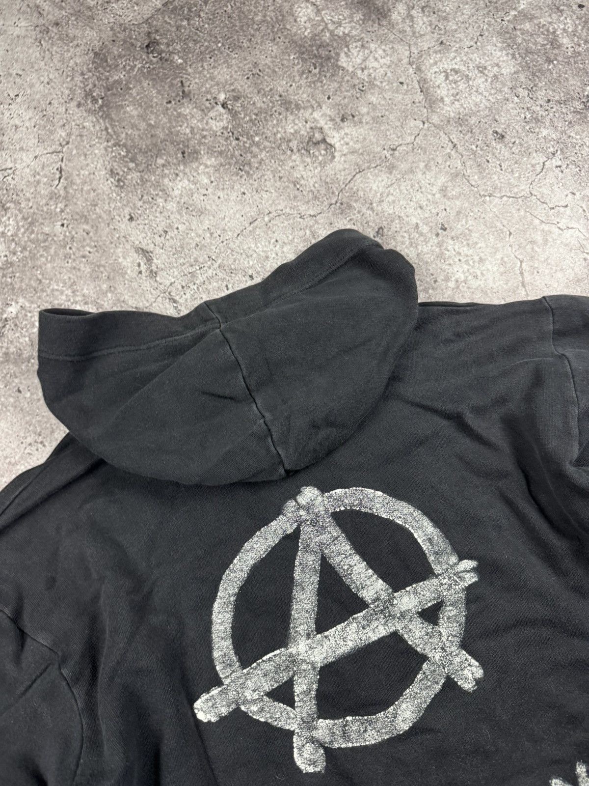 Vintage Vintage Y2K Faded Black Anarchy boxy hoodie Avant garde Size US M / EU 48-50 / 2 - 8 Thumbnail