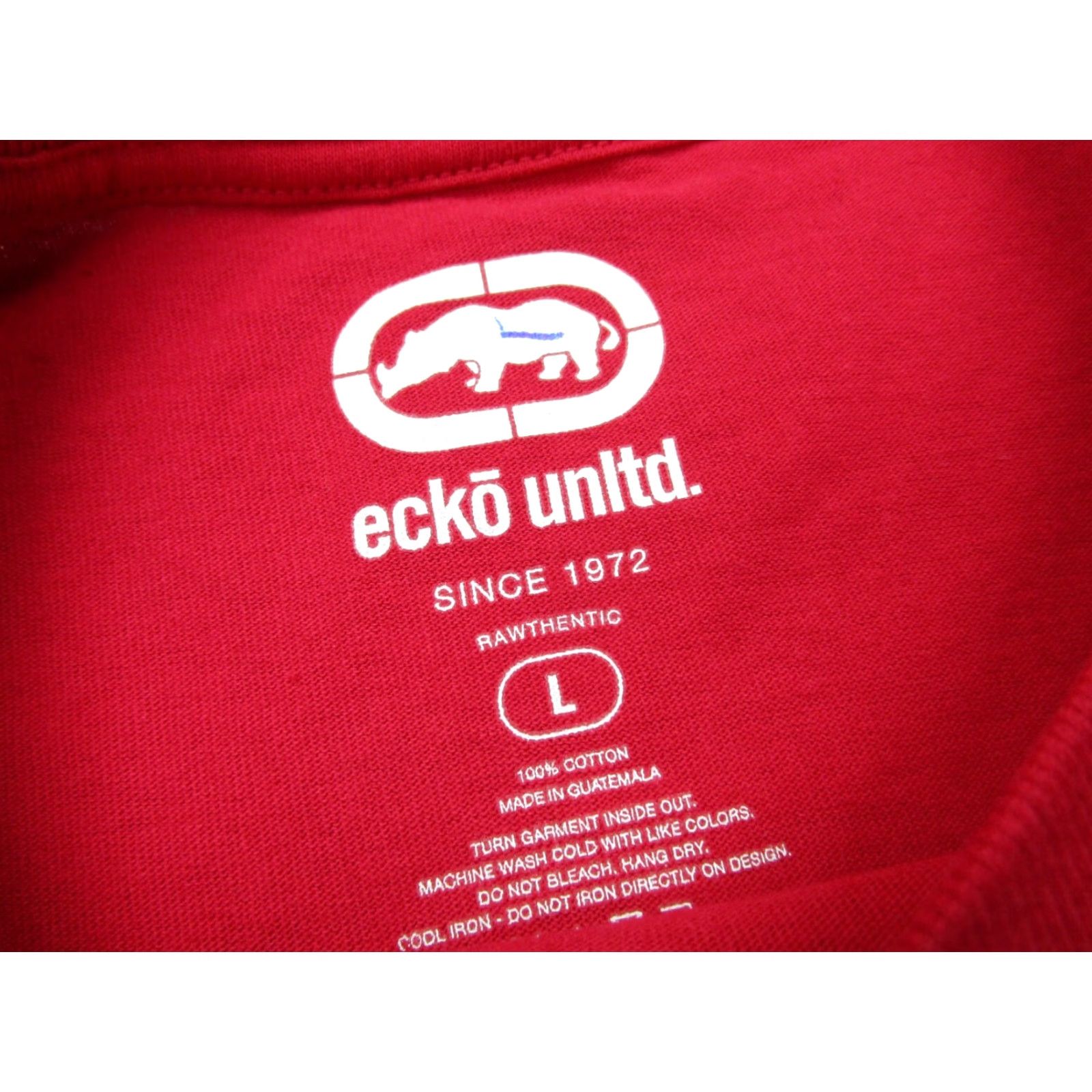Ecko Unltd. VINTAGE Ecko Shirt Mens L Red Black Gray Rhino Y2K Tee 2000s Adult Large T-Shirt Size US L / EU 52-54 / 3 - 5 Thumbnail