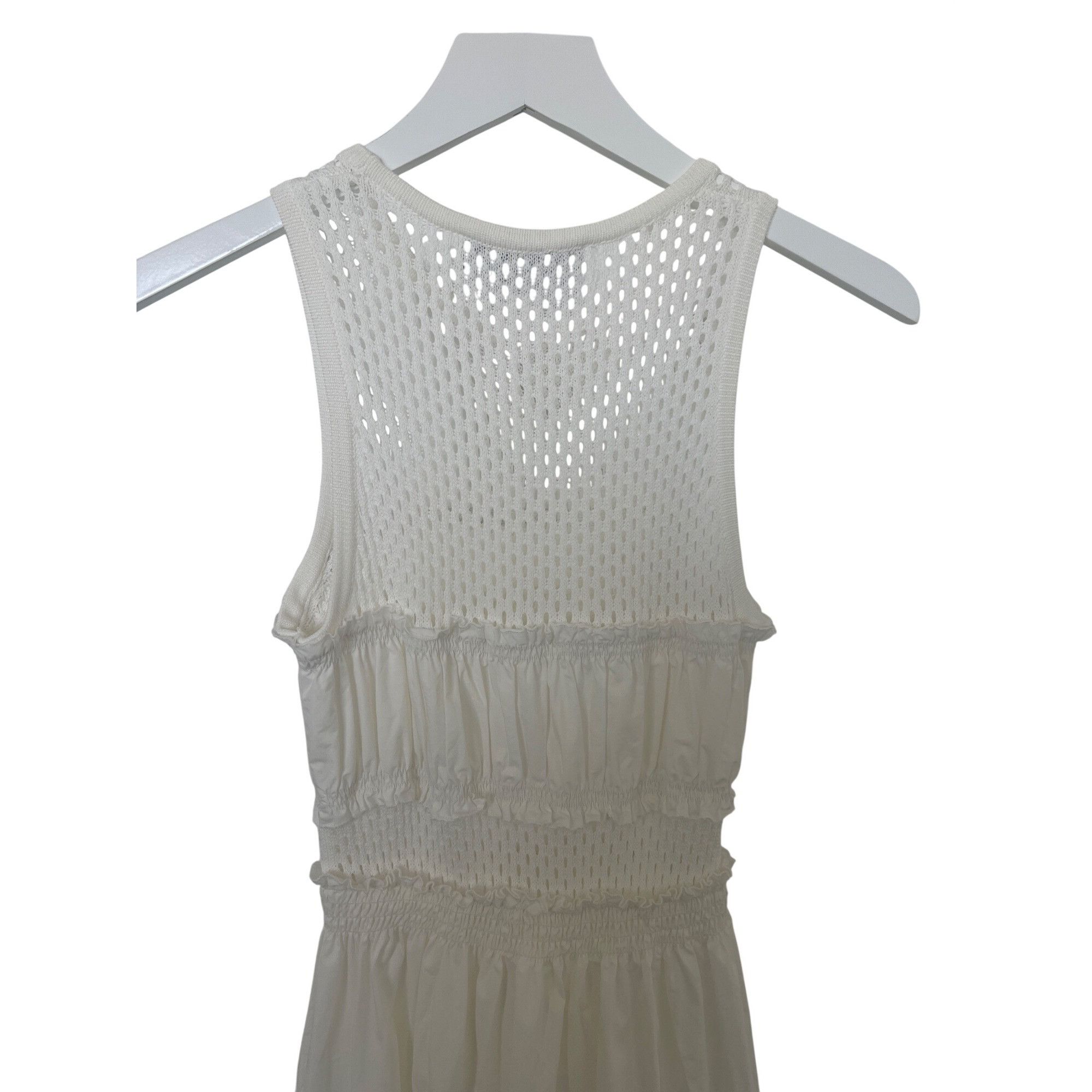 Anthropologie Mare Mare X Anthropologie White Sleeveless Crochet Maxi Dres Size XXS / US 00 / IT 34 - 9 Thumbnail
