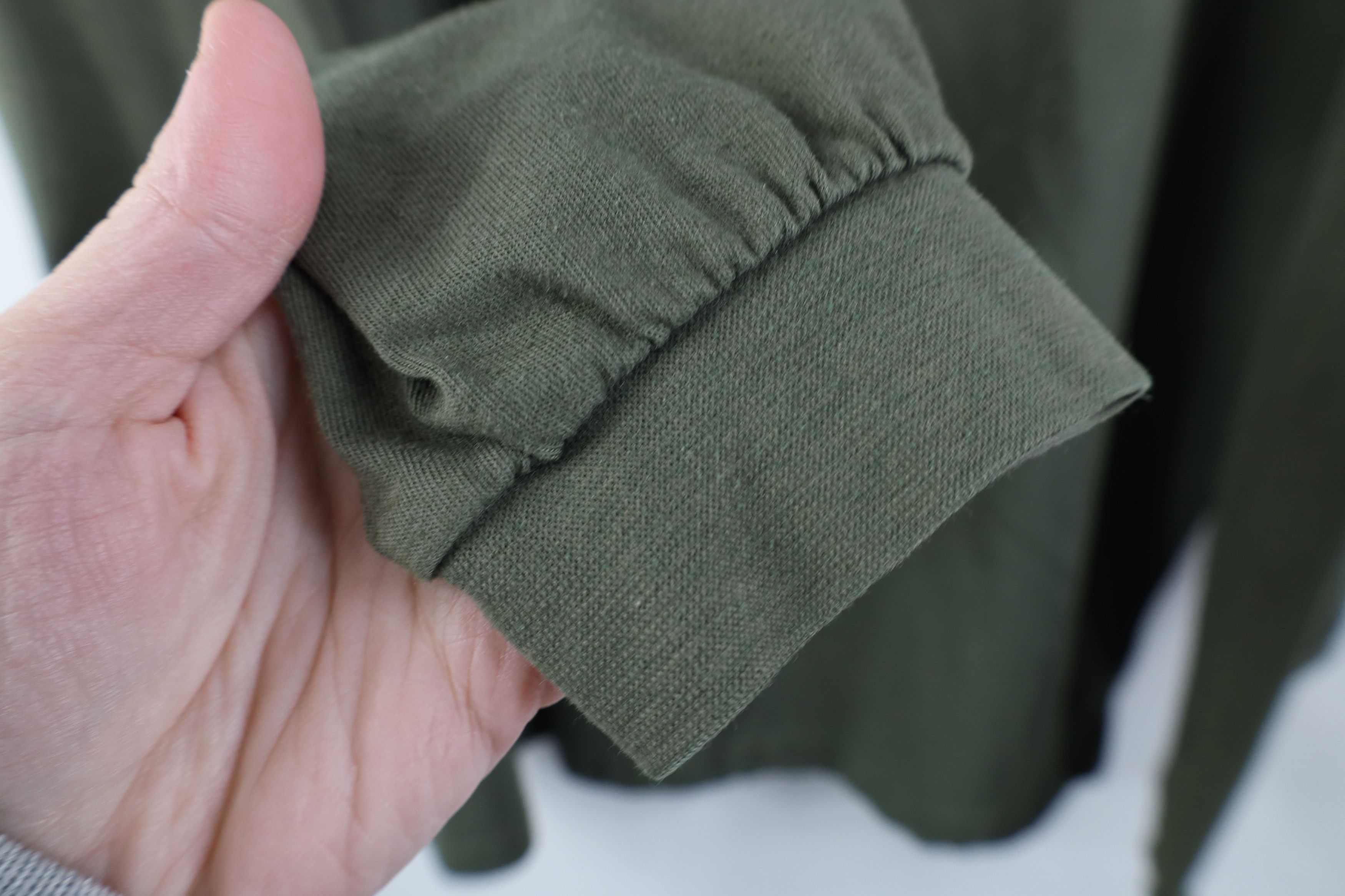 Vintage Vintage 90s Streetwear Mock Neck Long Sleeve T-Shirt Green Size US L / EU 52-54 / 3 - 8 Thumbnail