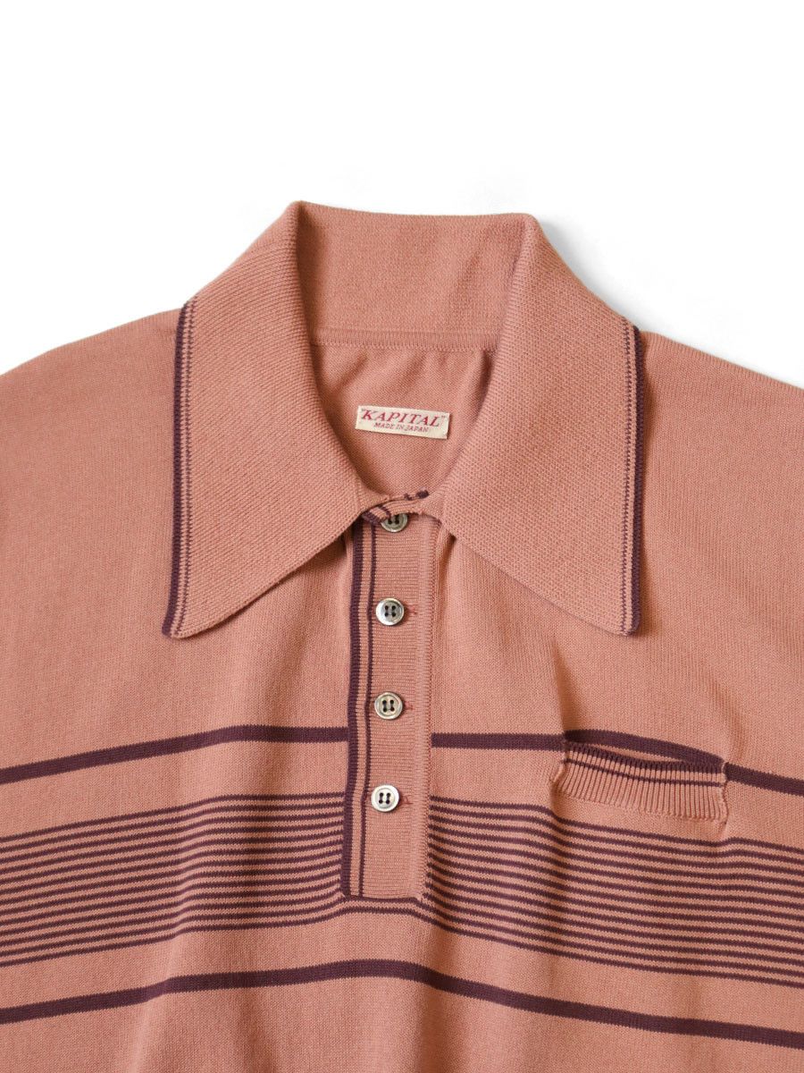 Kapital kapital 14G Carol knit Polo shirt Size US S / EU 44-46 / 1 - 2 Thumbnail