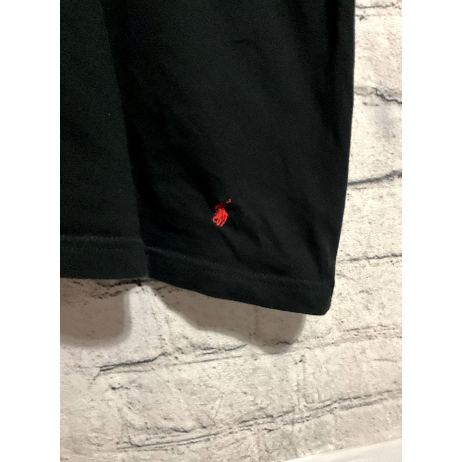Polo Ralph Lauren Polo Ralph Lauren Men’s Black V-Neck T-Shirt L Regular Cotton Blend Short Sleeve Solid Logo Polo Casual Shirt Size US L / EU 52-54 / 3 - 3 Thumbnail