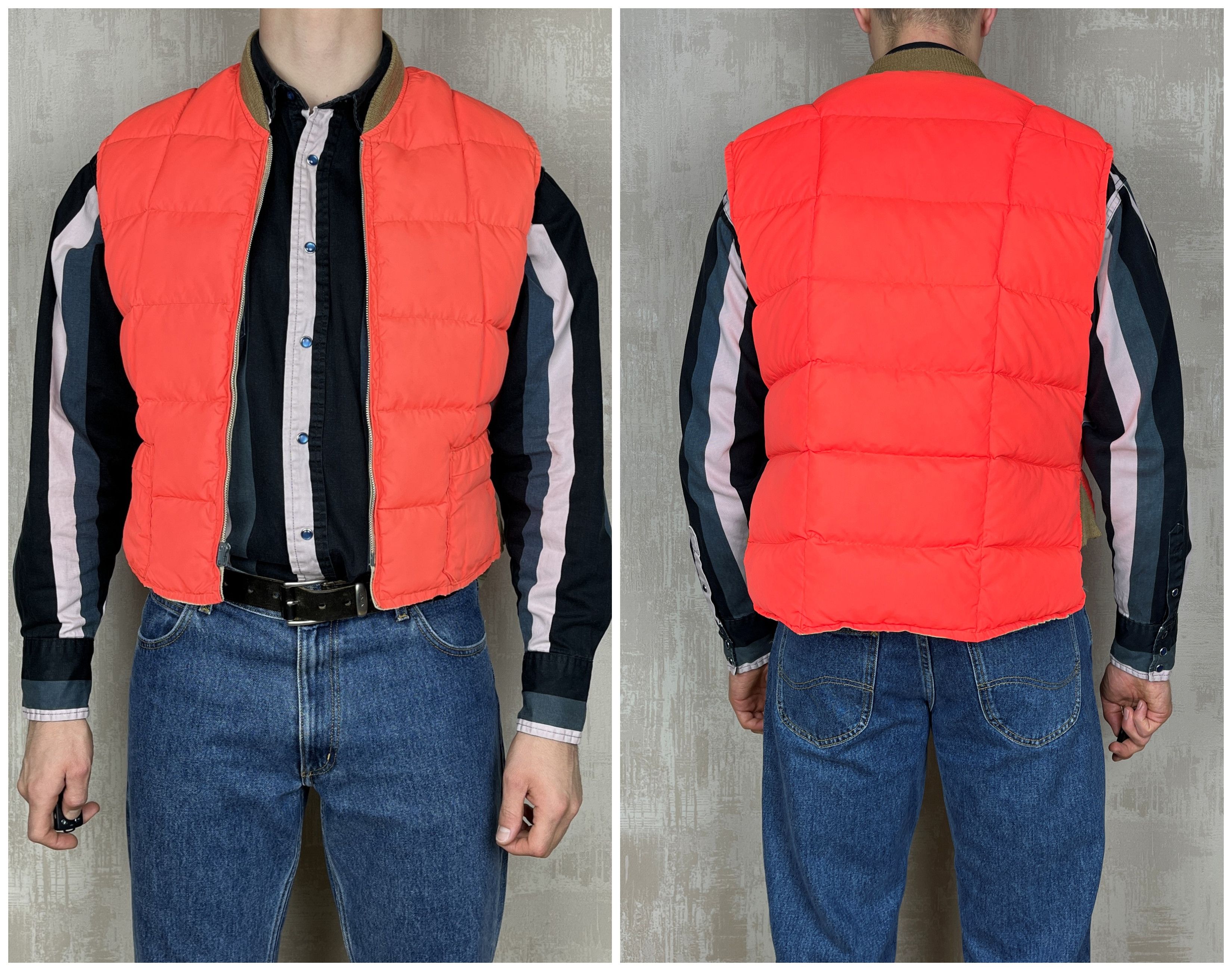 Vintage 50's Pioneer Sportswear Down Insulated Reversible Vest Size US L / EU 52-54 / 3 - 15 Thumbnail