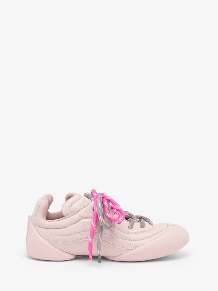 Alexander McQueen o1w1db10925 Crackled Leather Flexion Sneaker in Pink Size US 7 / IT 37 - 1 Thumbnail