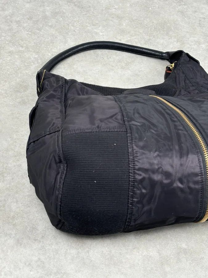 Jean Paul Gaultier 2000s Jean Paul Gaultier Black Nylon Multi-Pocket Hobo Bag Size ONE SIZE - 8 Thumbnail