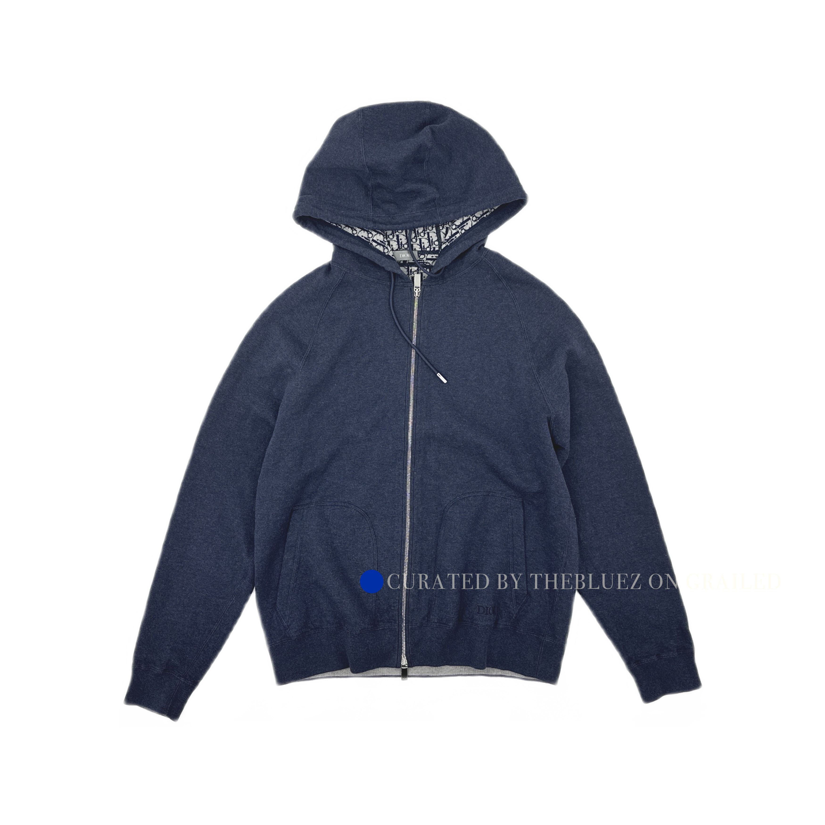 Dior Classic Zip Hoodie in Blue Size US XL / EU 56 / 4 - 1 Thumbnail