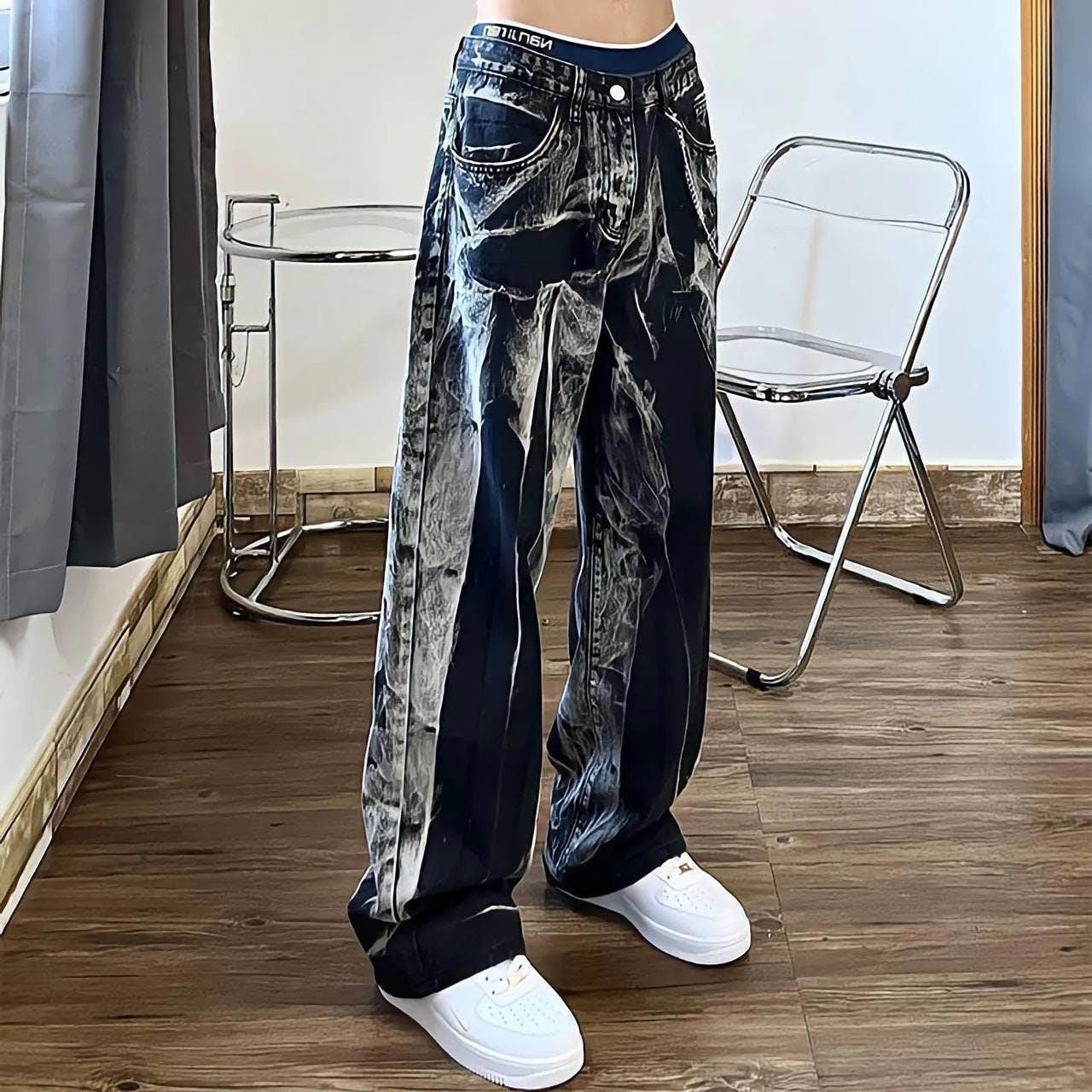 Japanese Brand Opium Paint Splatter Black Jeans | Grailed