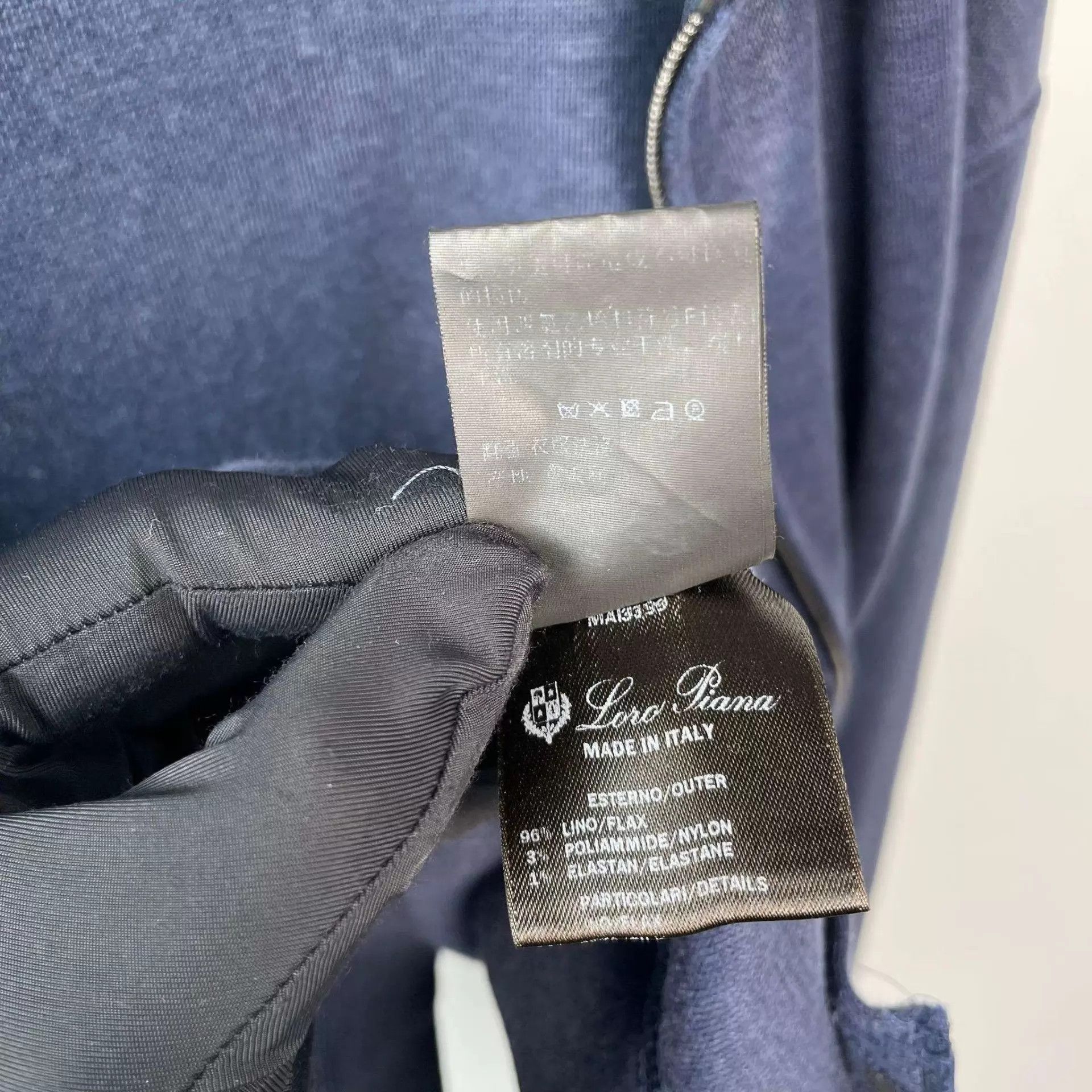 Loro Piana LP 92 New hooded linen cardigan 42 navy blue Size US XS / EU 42 / 0 - 5 Thumbnail
