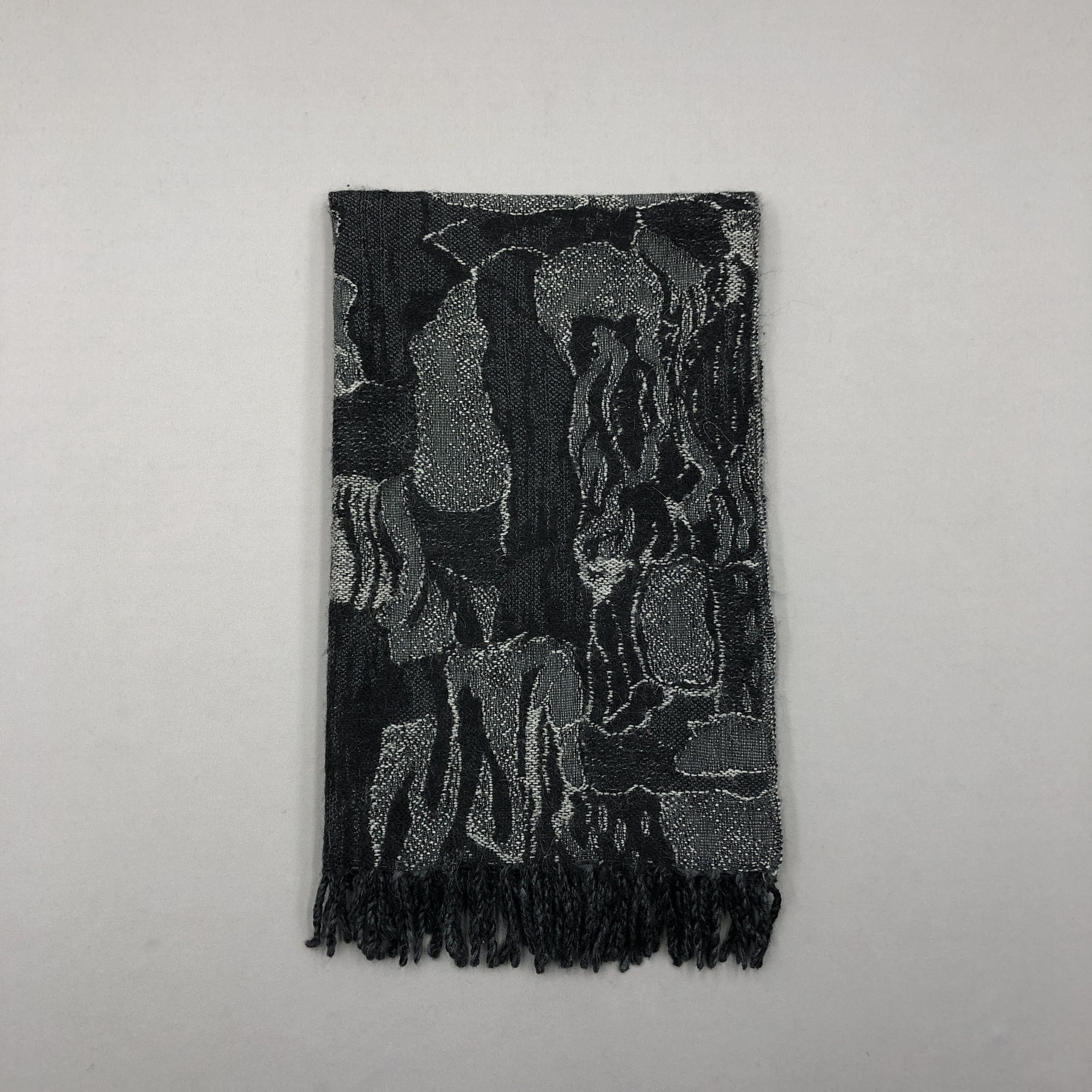 Hiroko Koshino Homme × Vintage Vintage Hiroko Koshino Scarf Muffler Wool Cashmere Scarves Size ONE SIZE - 2 Thumbnail