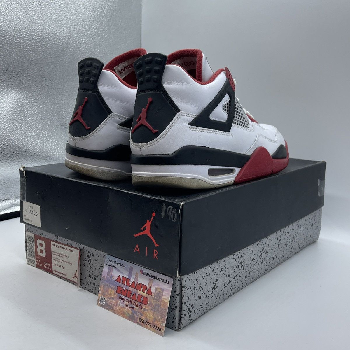 Jordan Brand Air Jordan 4 fire red Size US 8 / EU 41 - 6 Thumbnail