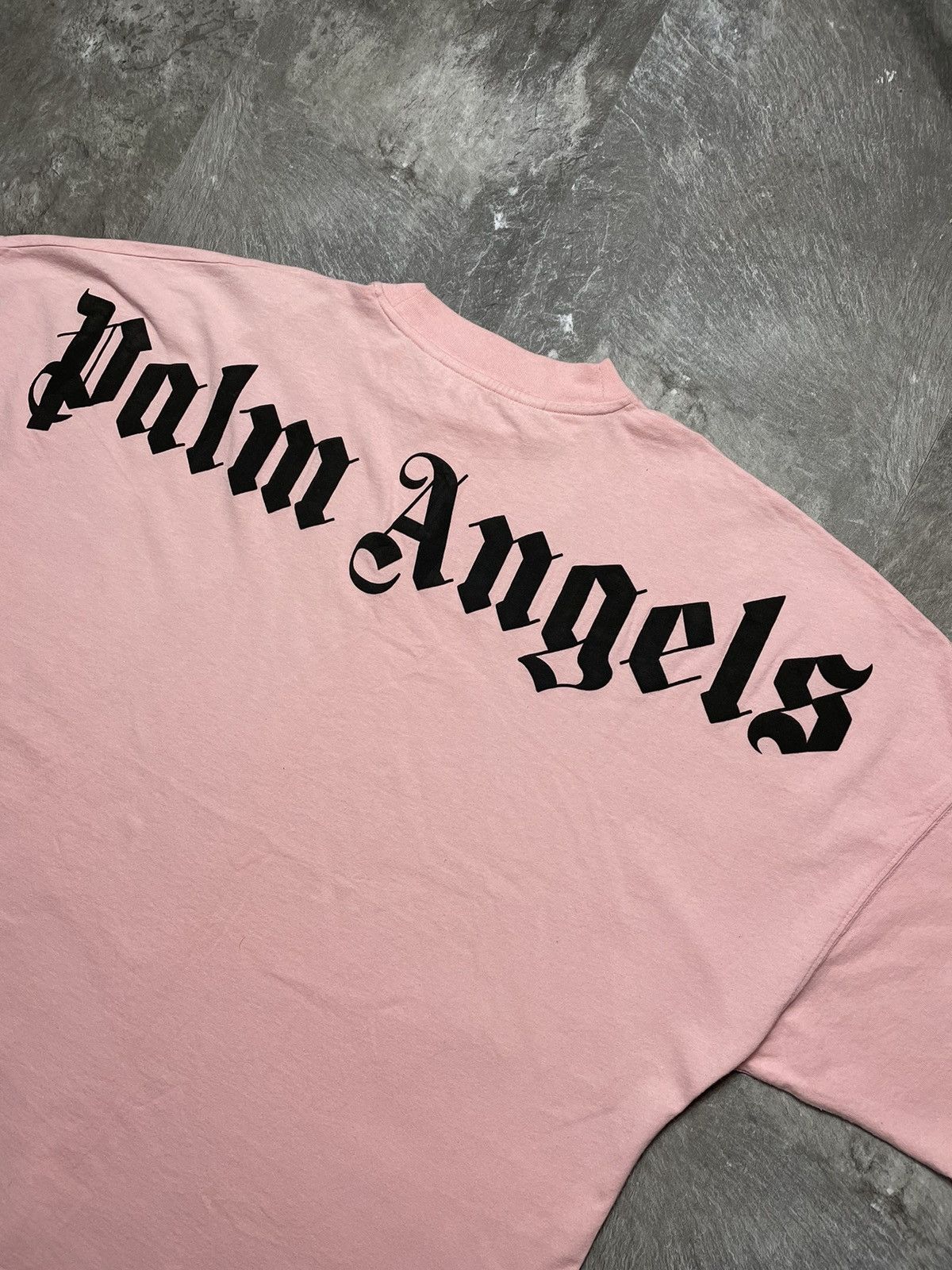 Palm Angels Palm Angels Oversize Classic Logo Pink Tee Rare Streetwear Size US XL / EU 56 / 4 - 2 Thumbnail