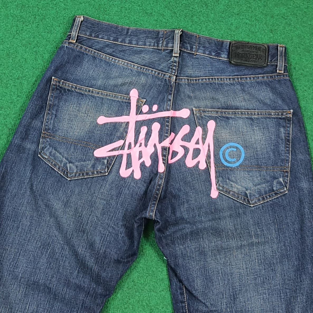 Stussy Vintage Stussy Streetwear Custom Logo Jeans C297N3 Size US 34 / EU 50 - 2 Thumbnail