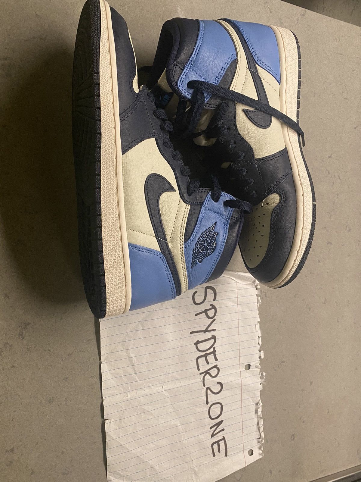 jordan 1 obsidian grailed