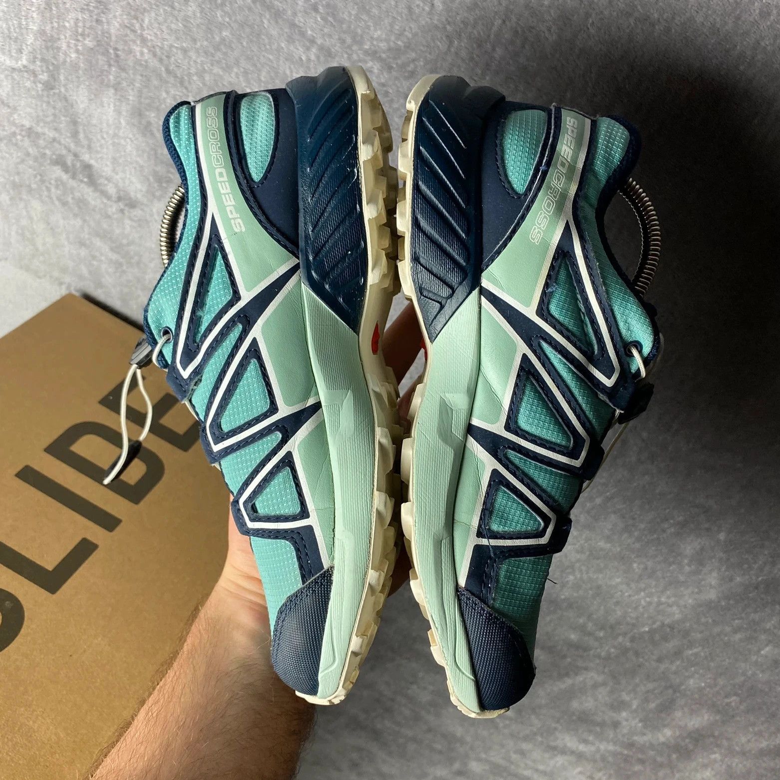 Salomon Salomon Speedcross turqoise blue big logo print trekking Size US 7 / IT 37 - 8 Thumbnail