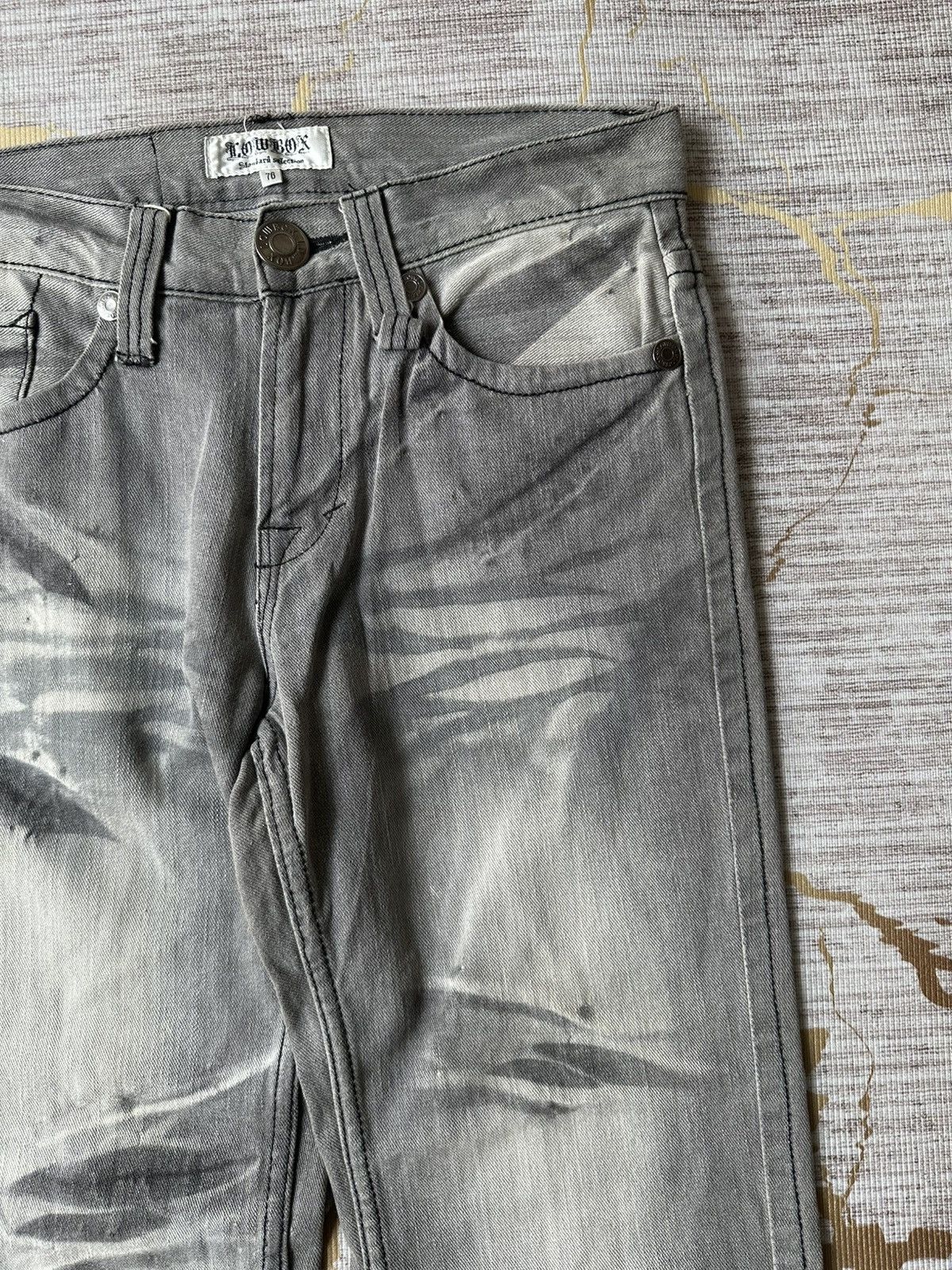 Japanese Brand Lowbox Claw Marks Design Denim Size US 29 - 11 Thumbnail