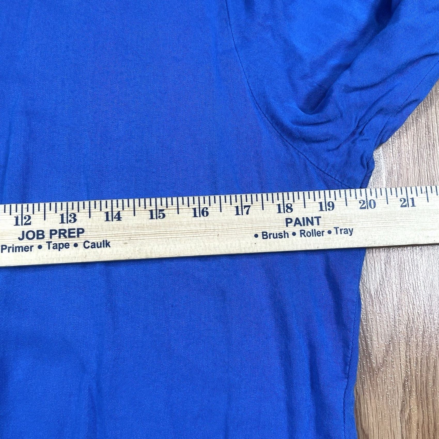 Vintage Amanda Gray Blouse Womens M Medium Blue Button Up Long Sleeve Shirt Size M / US 6-8 / IT 42-44 - 6 Thumbnail