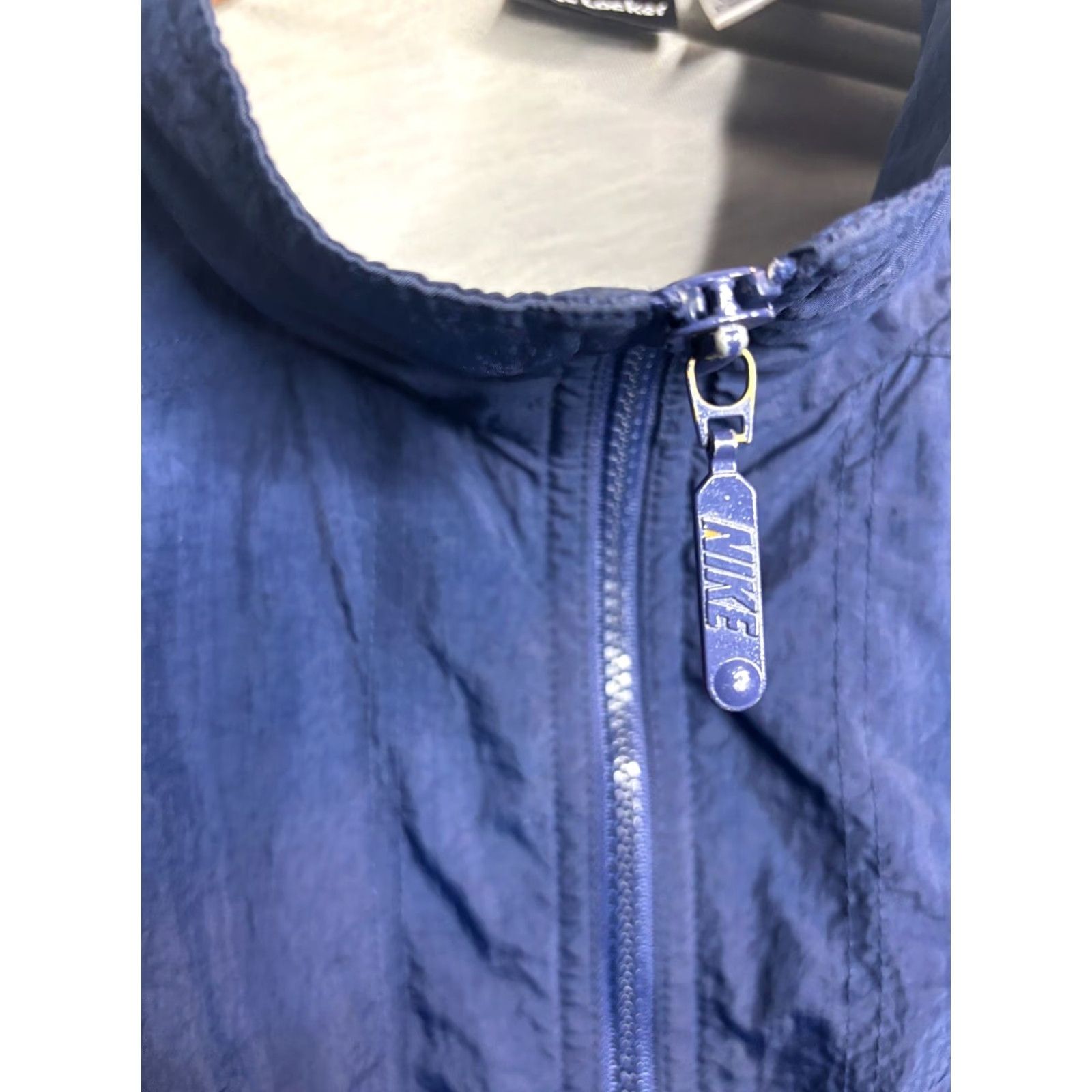 Nike Nike Windbreaker Jacket Men's L Full Zip Breathable Lined 90s Athleisure Sports Nike Air Dri-Fit Pattern Solid Blue Long Sleeve Jacket Size US L / EU 52-54 / 3 - 4 Thumbnail
