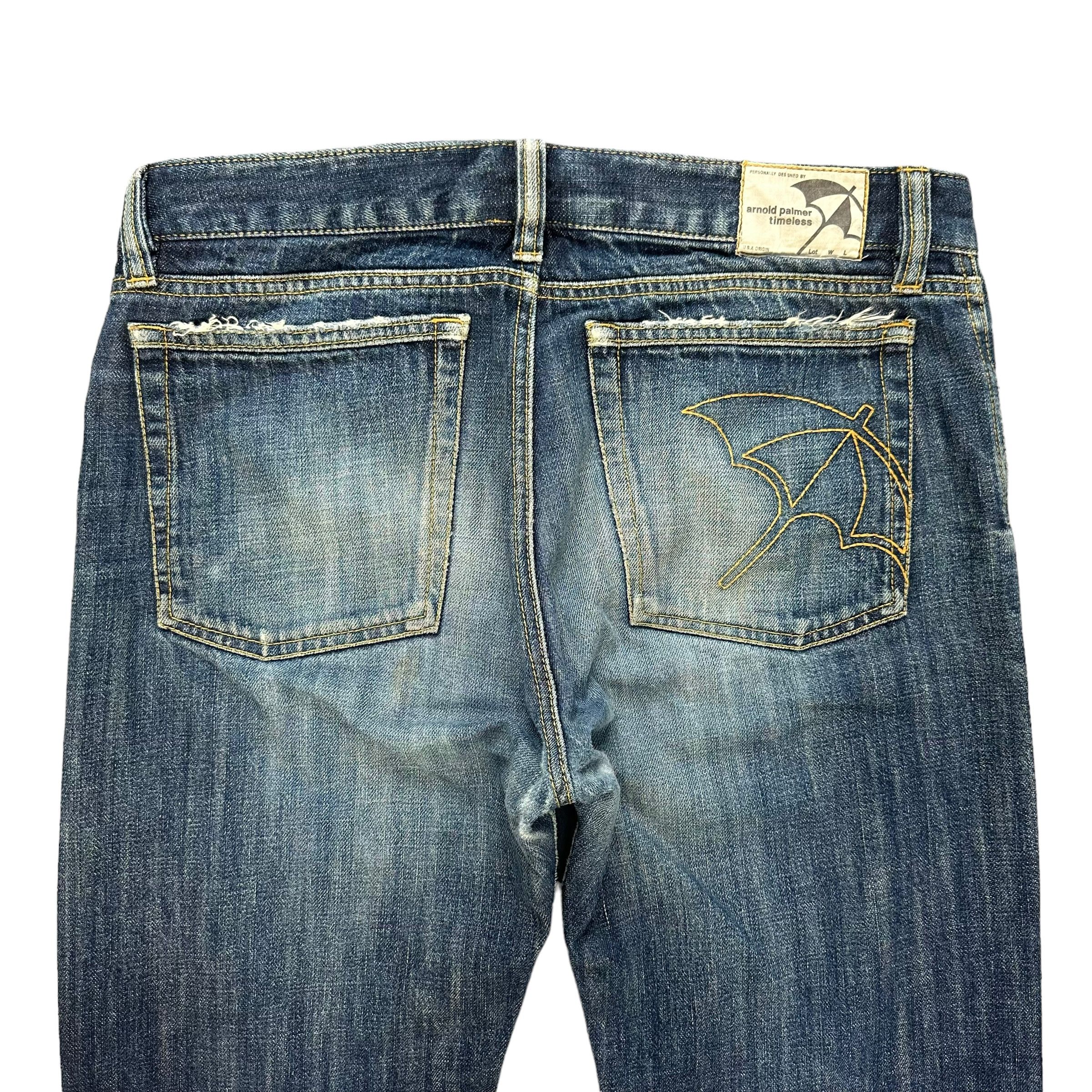 Japanese Brand ARNOLD PALMER TIMELESS FLY BOTTON DENIM PANT #8856-032 Size US 34 / EU 50 - 9 Thumbnail