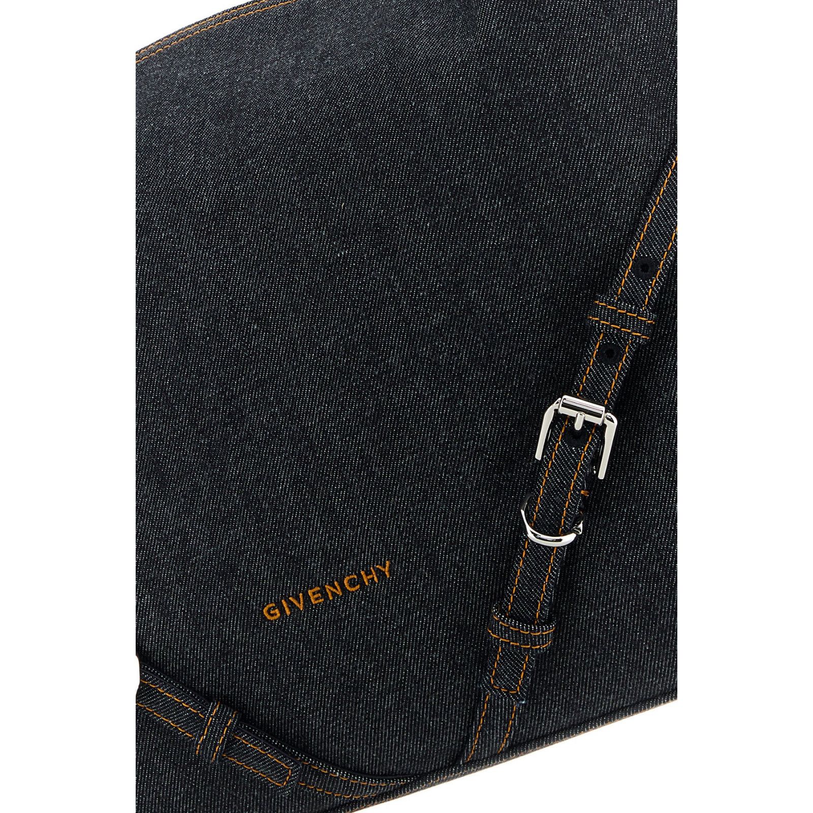 Givenchy GIVENCHY Medium Voyou $2950 Indigo Denim Shoulder Bag New & Size ONE SIZE - 4 Thumbnail