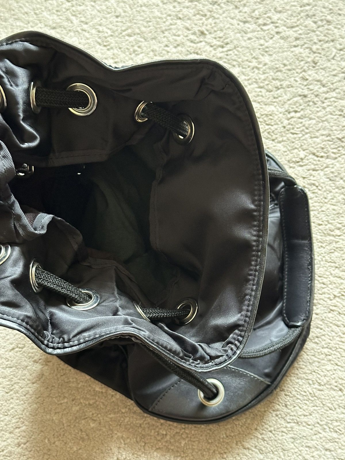Tokio Kumagai 1980s Tokio Kumagai folded Drawstring Nylon Backpack Size ONE SIZE - 13 Thumbnail