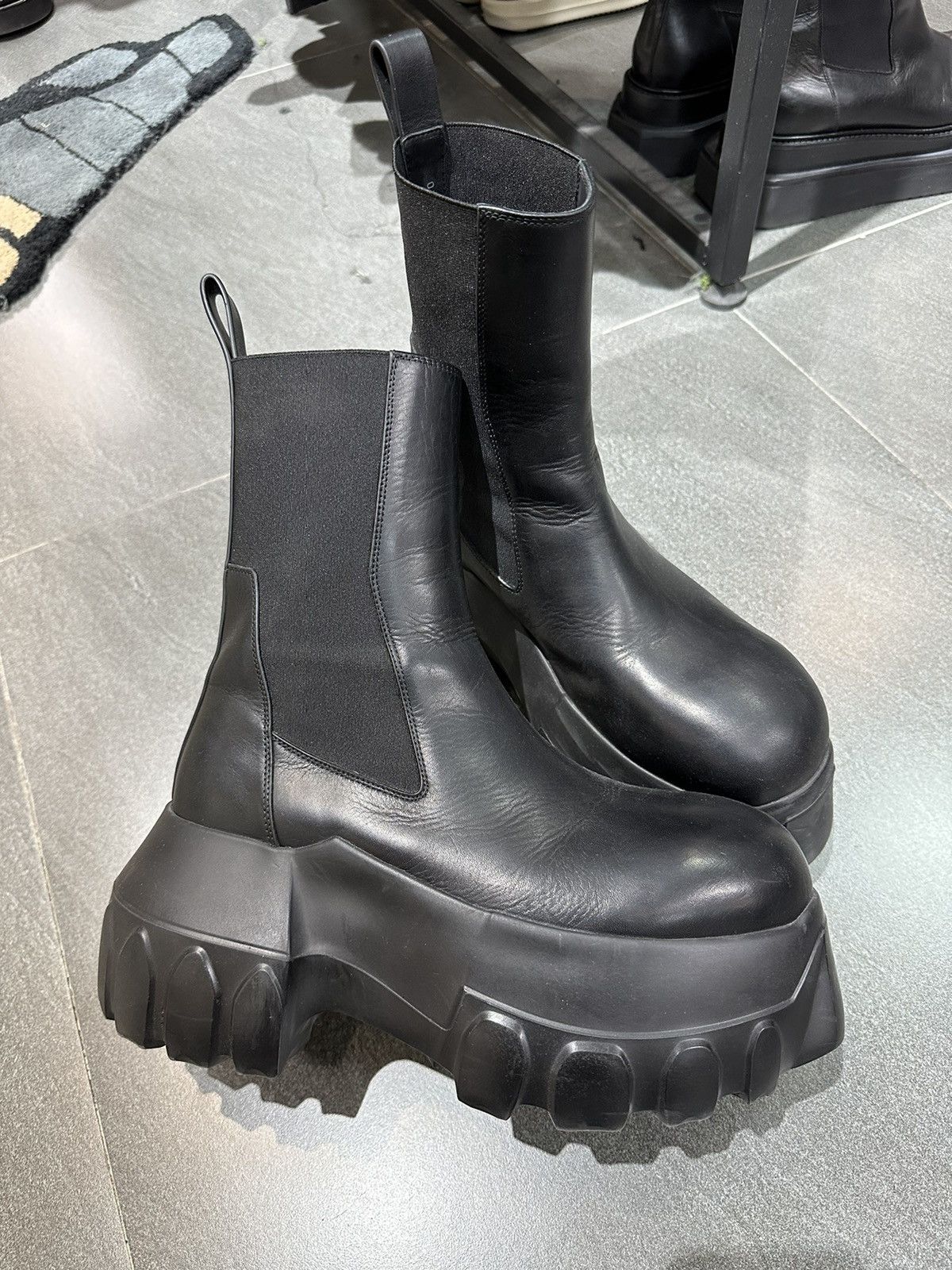 Rick Owens Beatle Mega Tractor Boots