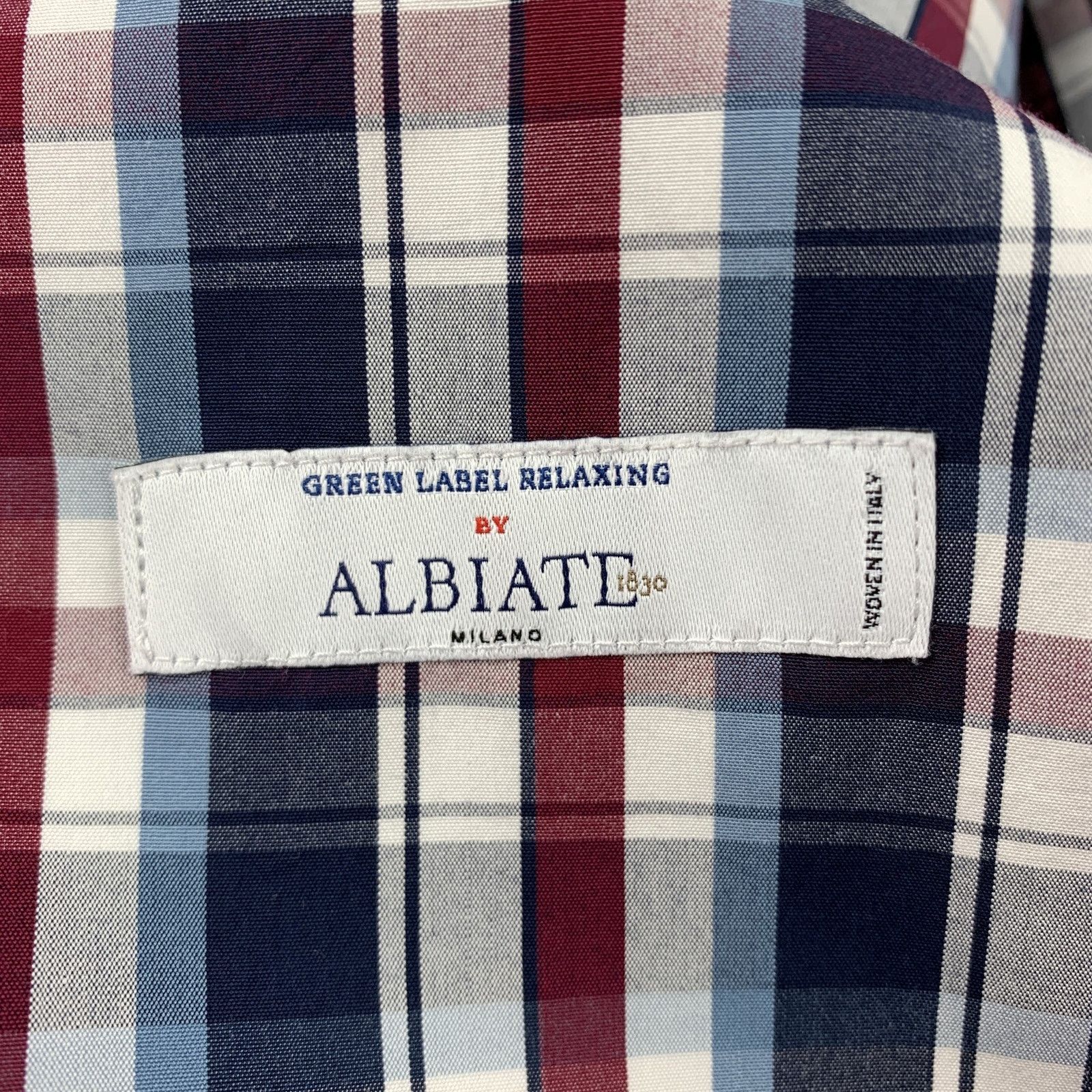 Other GREEN LABEL RELAXING Navy & Red Plaid Cotton Sport Coat Size 38R - 6 Thumbnail