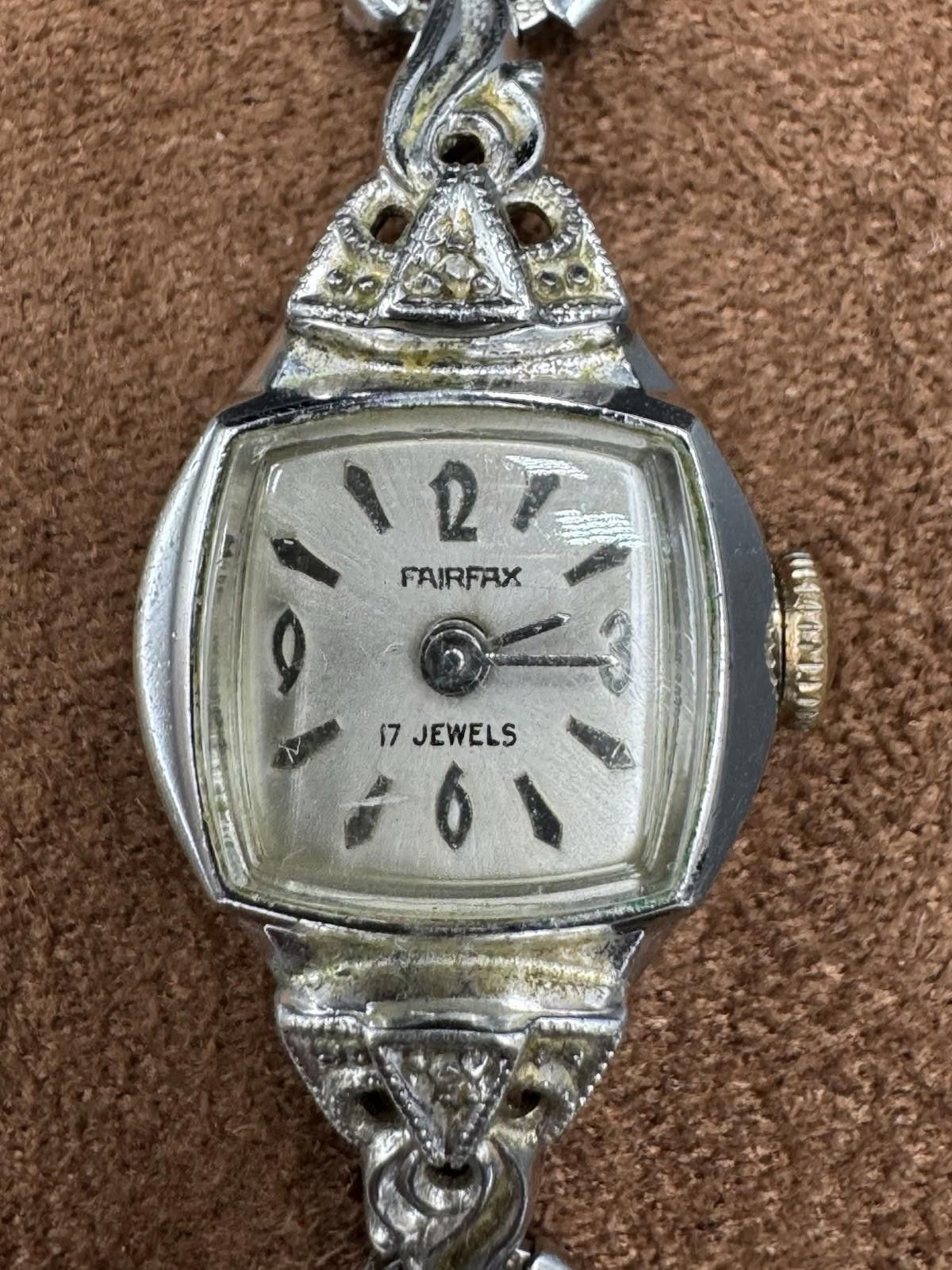 Designer Vintage Fairfax 17J Ladies Watch Speidel Band Swiss Working Size ONE SIZE - 1 Thumbnail
