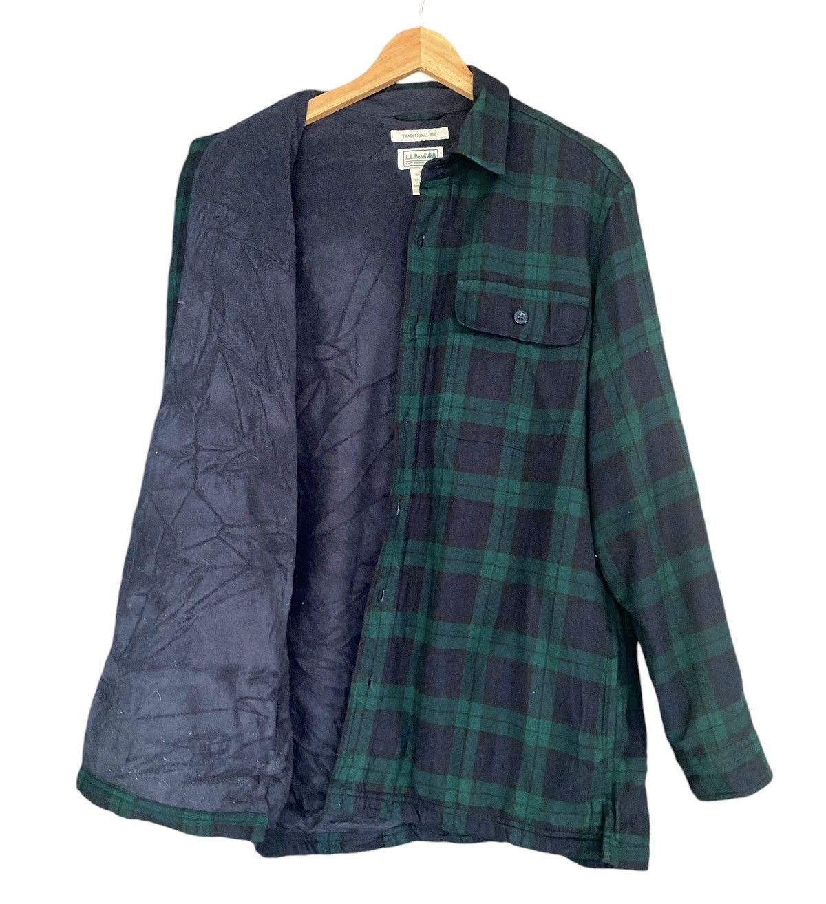 L.L. Bean × Vintage Traditional Fit LL BEAN Checkered Plaid Size US M / EU 48-50 / 2 - 13 Thumbnail